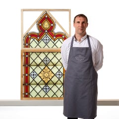 Reclaimed Stained Glass Church Window