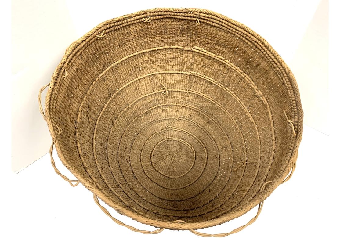 Two Large South American Yanomami Gathering Baskets For Sale 6