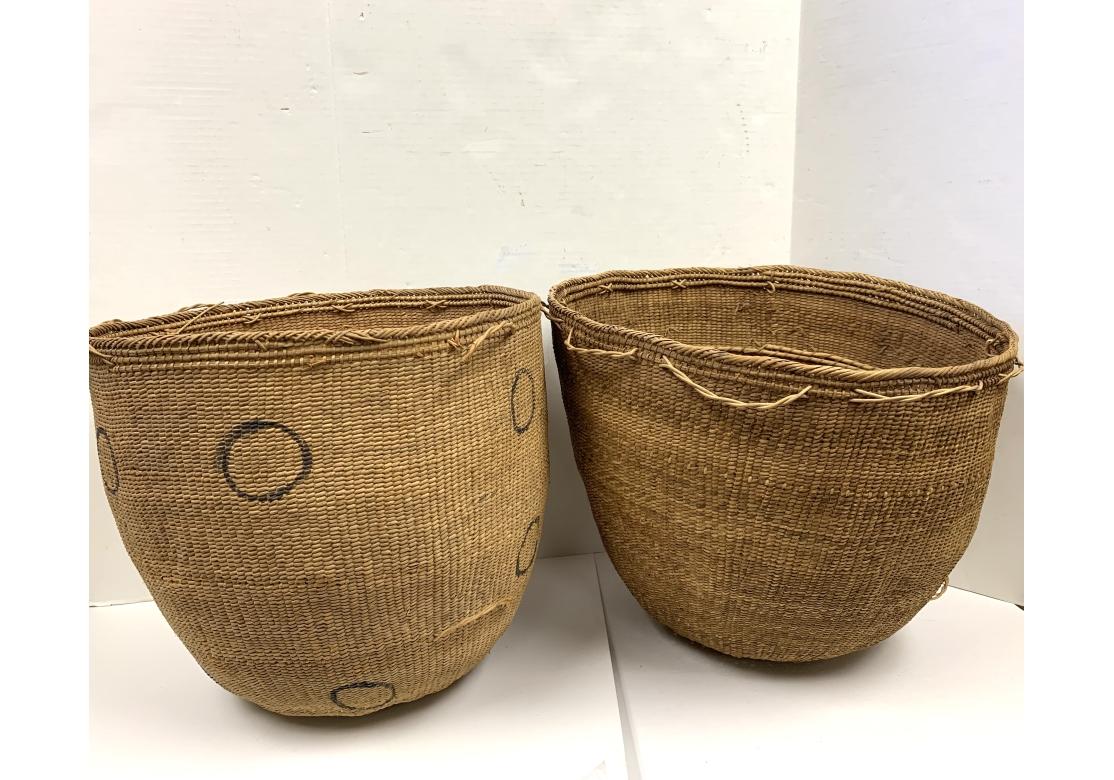 Two Large South American Yanomami Gathering Baskets For Sale 7