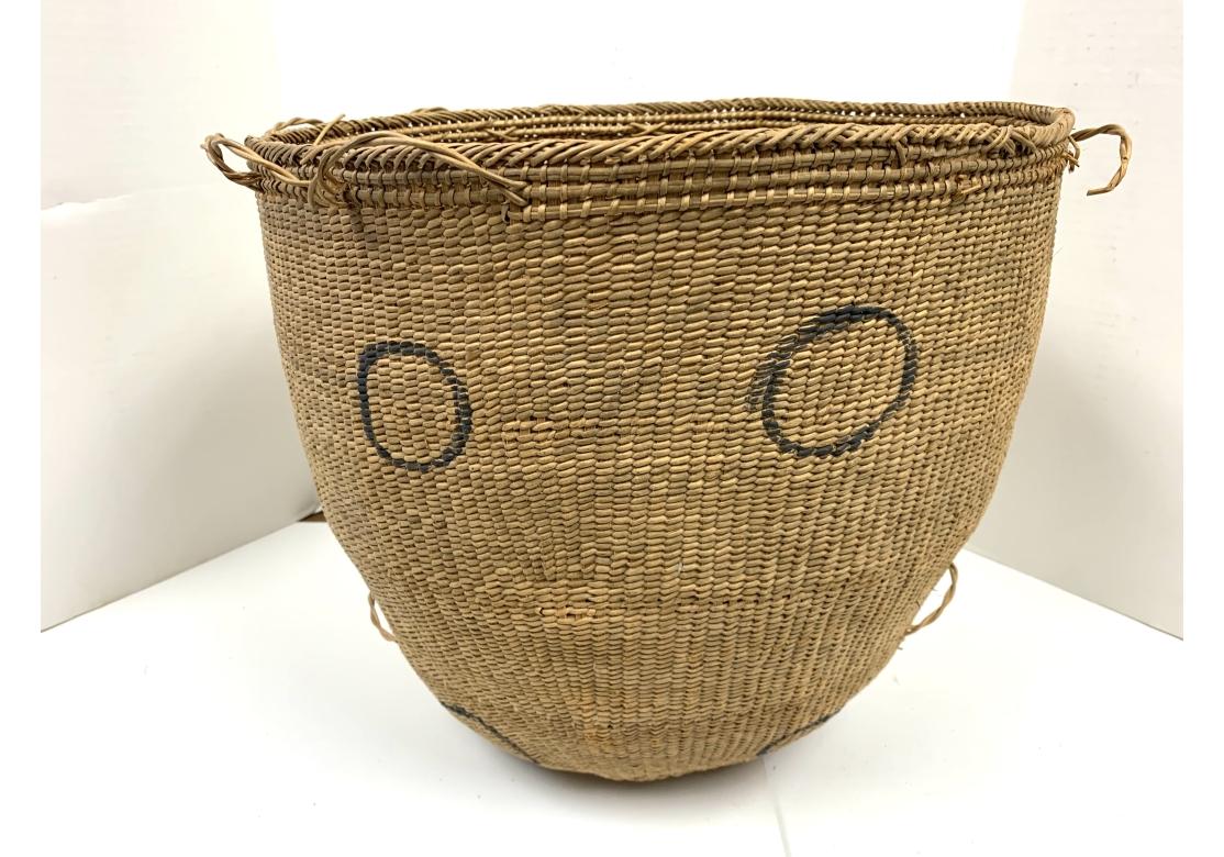 Tribal Two Large South American Yanomami Gathering Baskets For Sale