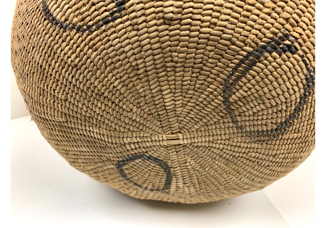 20th Century Two Large South American Yanomami Gathering Baskets For Sale