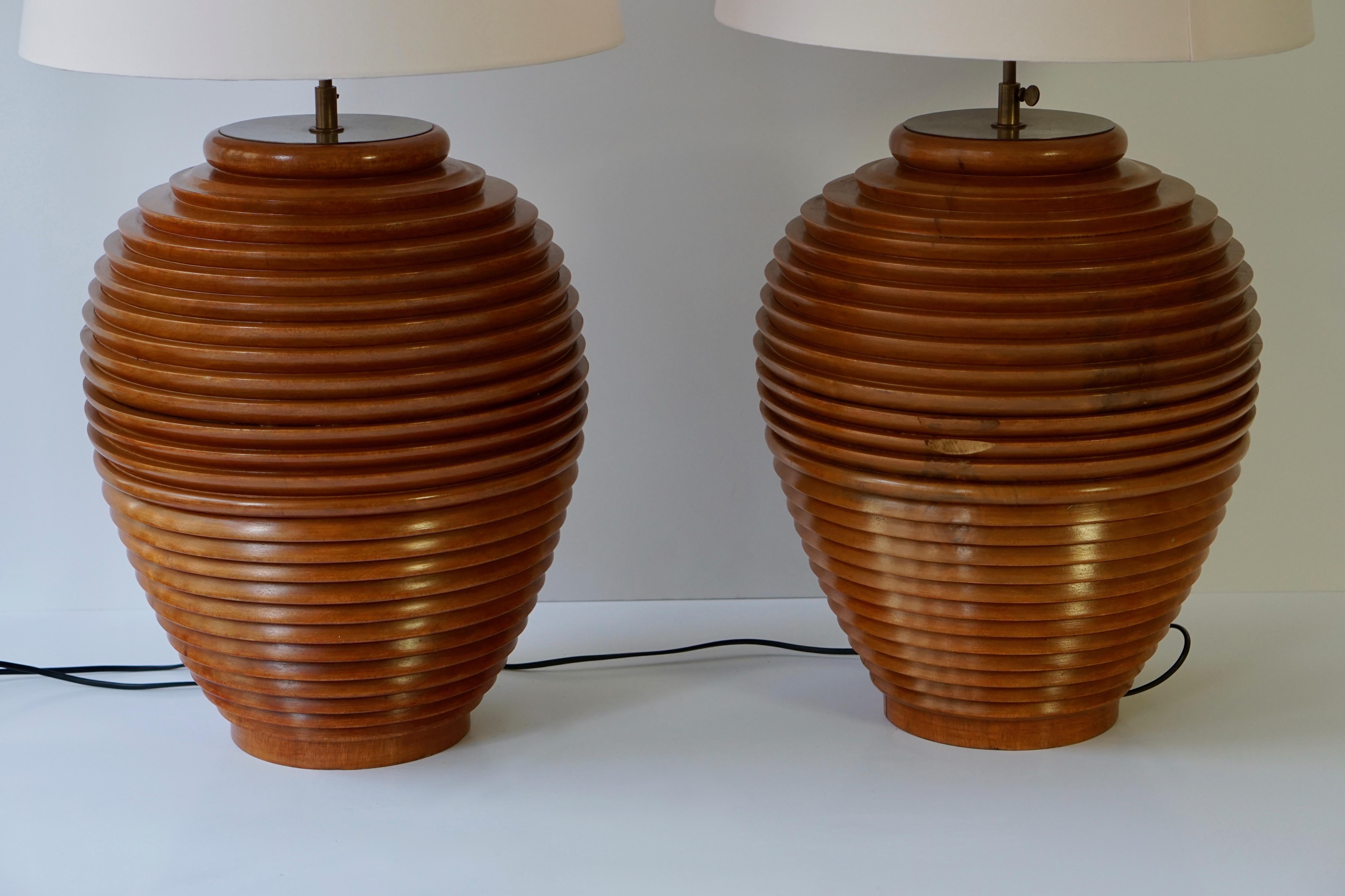 One Large Wooden Table or Floor Lamp, Birma For Sale 12