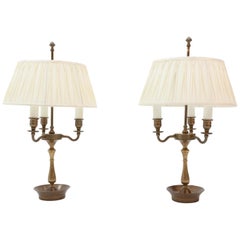 Two Laura Ashley Table Lamps Solid Brass