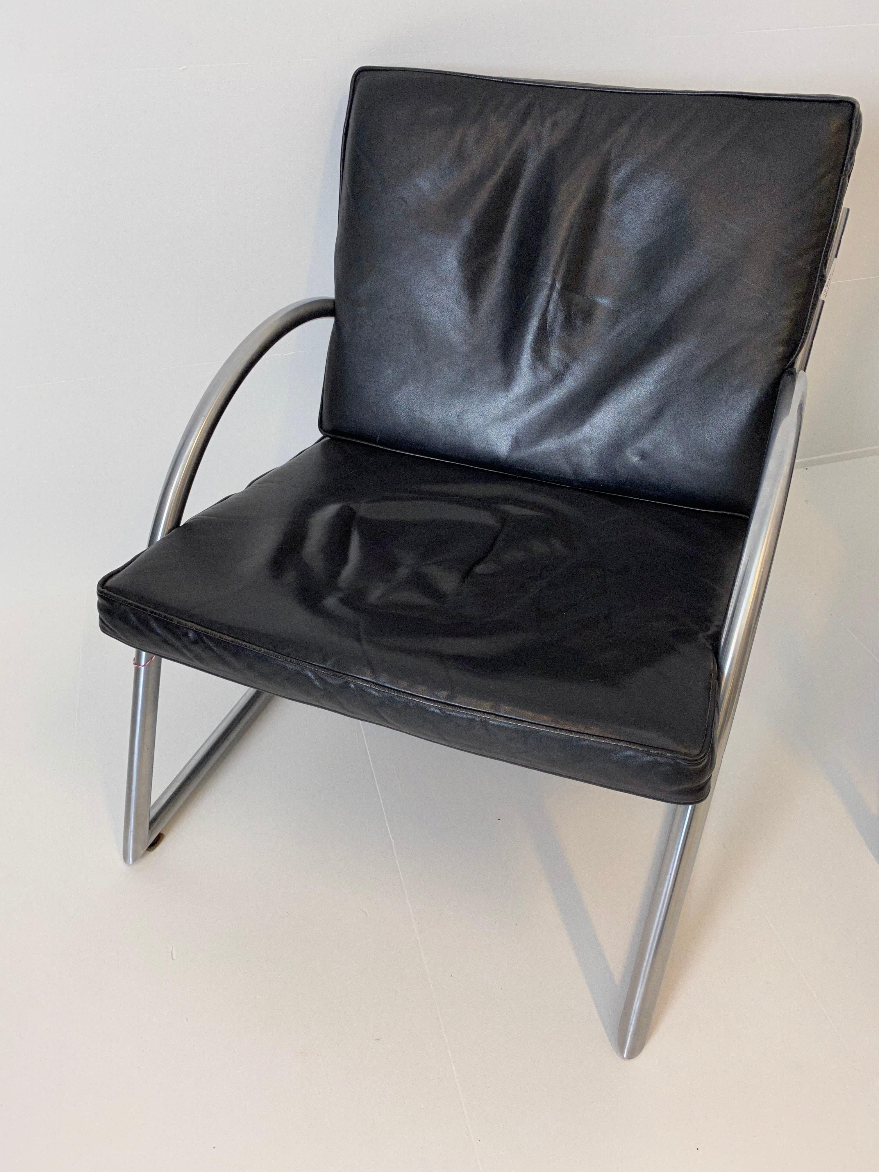 Two Leather Chairs For Sale 3