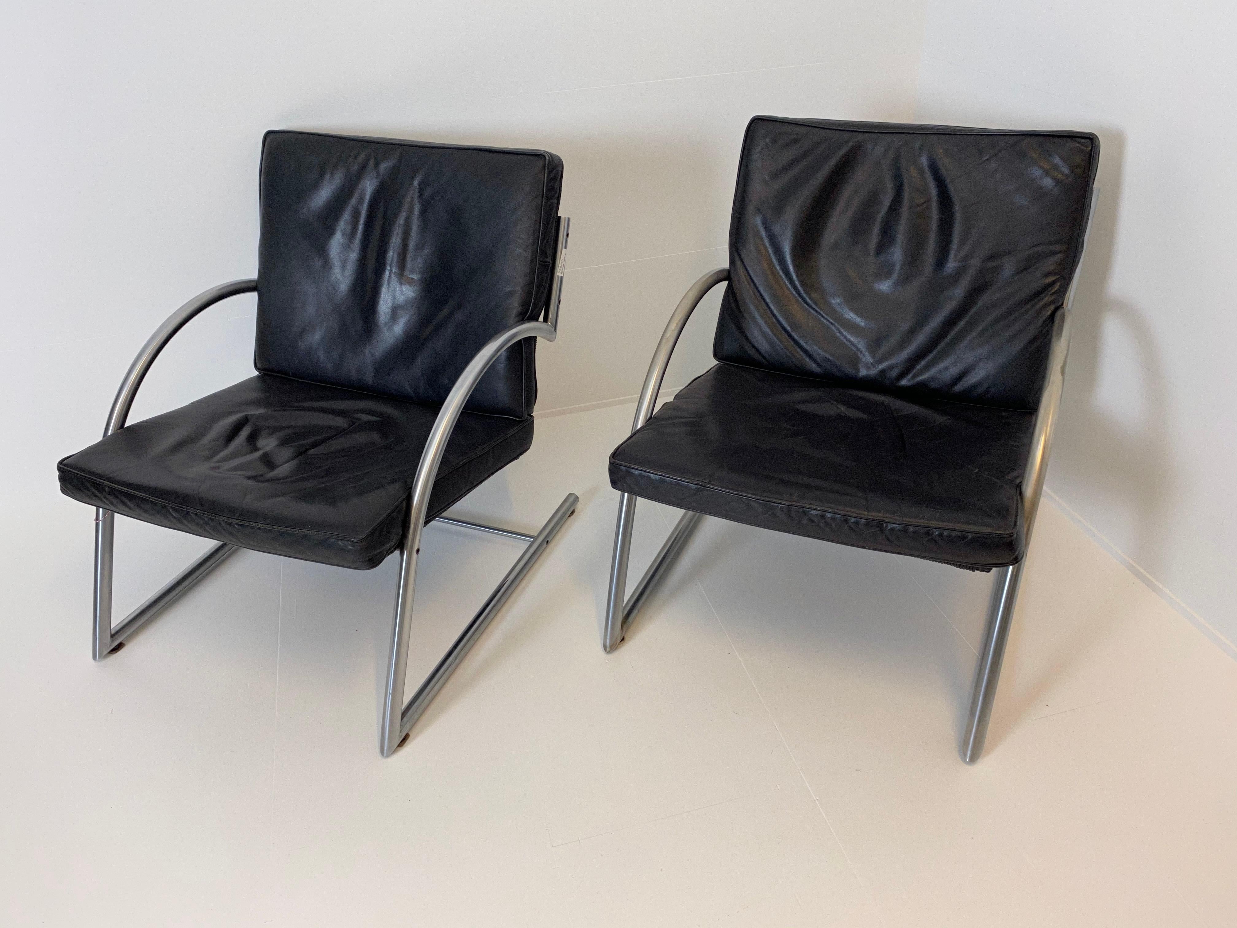 Two Leather Chairs For Sale 5