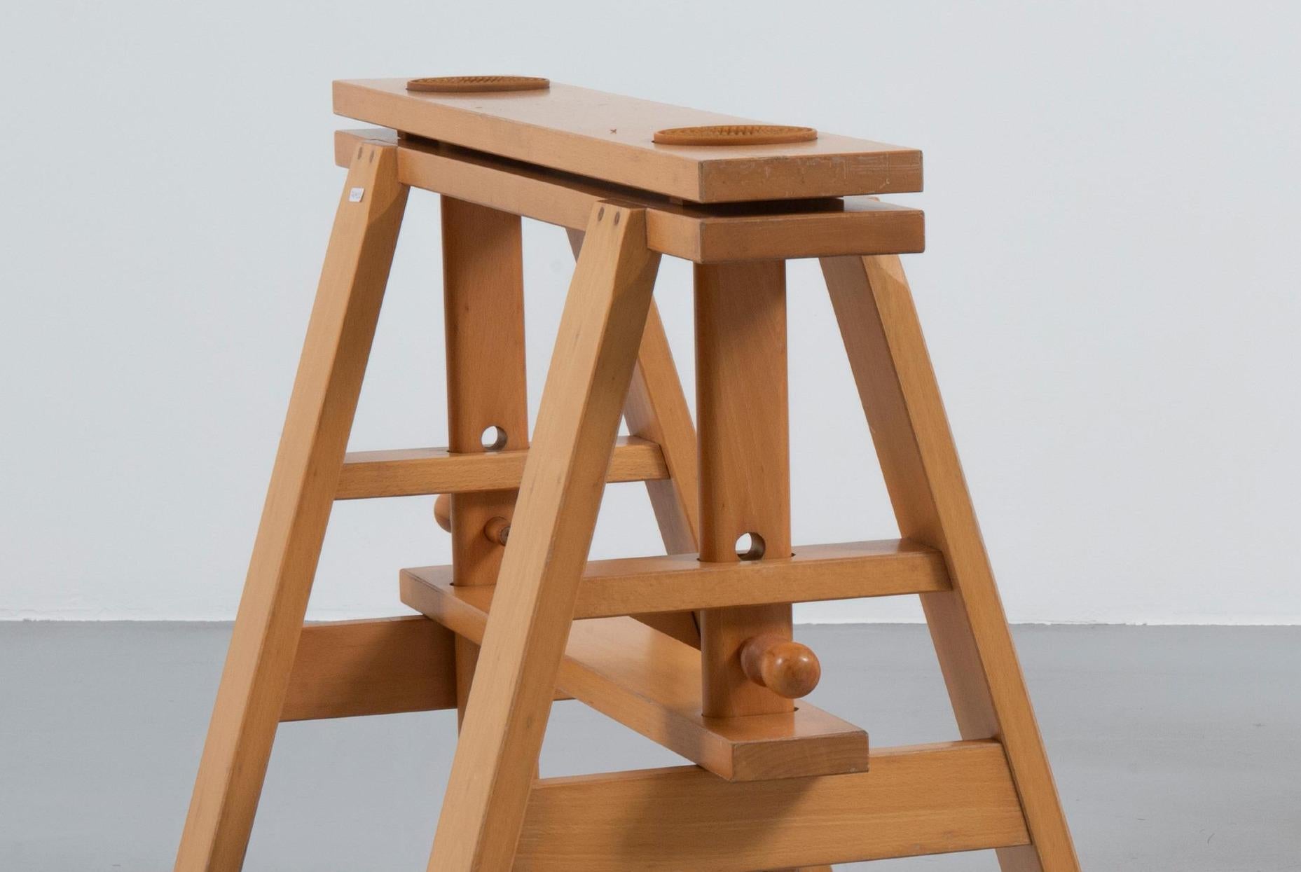 Achille Castiglioni 'Leonardo' trestle work table legs for Zanotta, Italy 1968  1