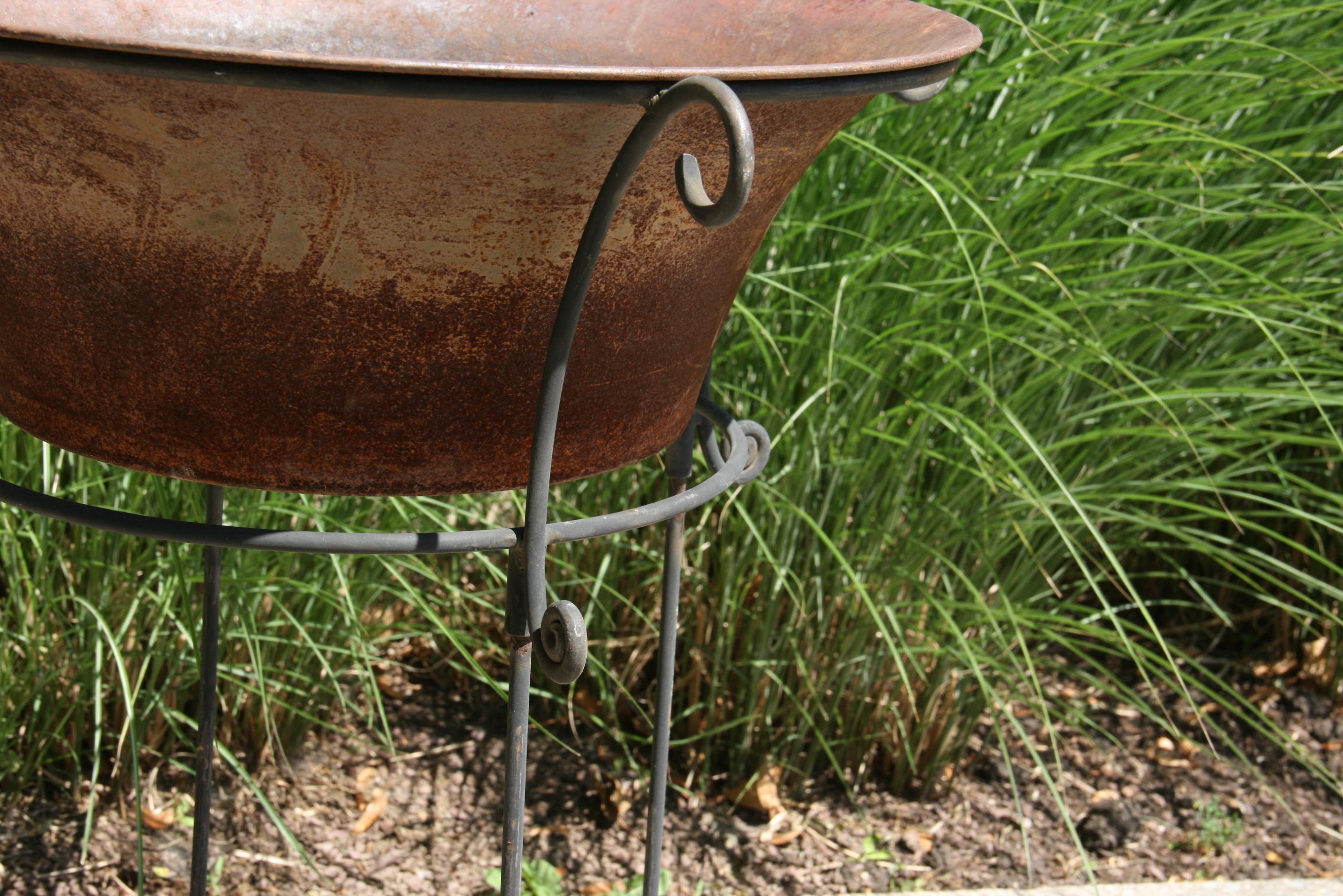 Two Level Iron Planter For Sale at 1stDibs