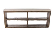 Two Level Open Shelf Console