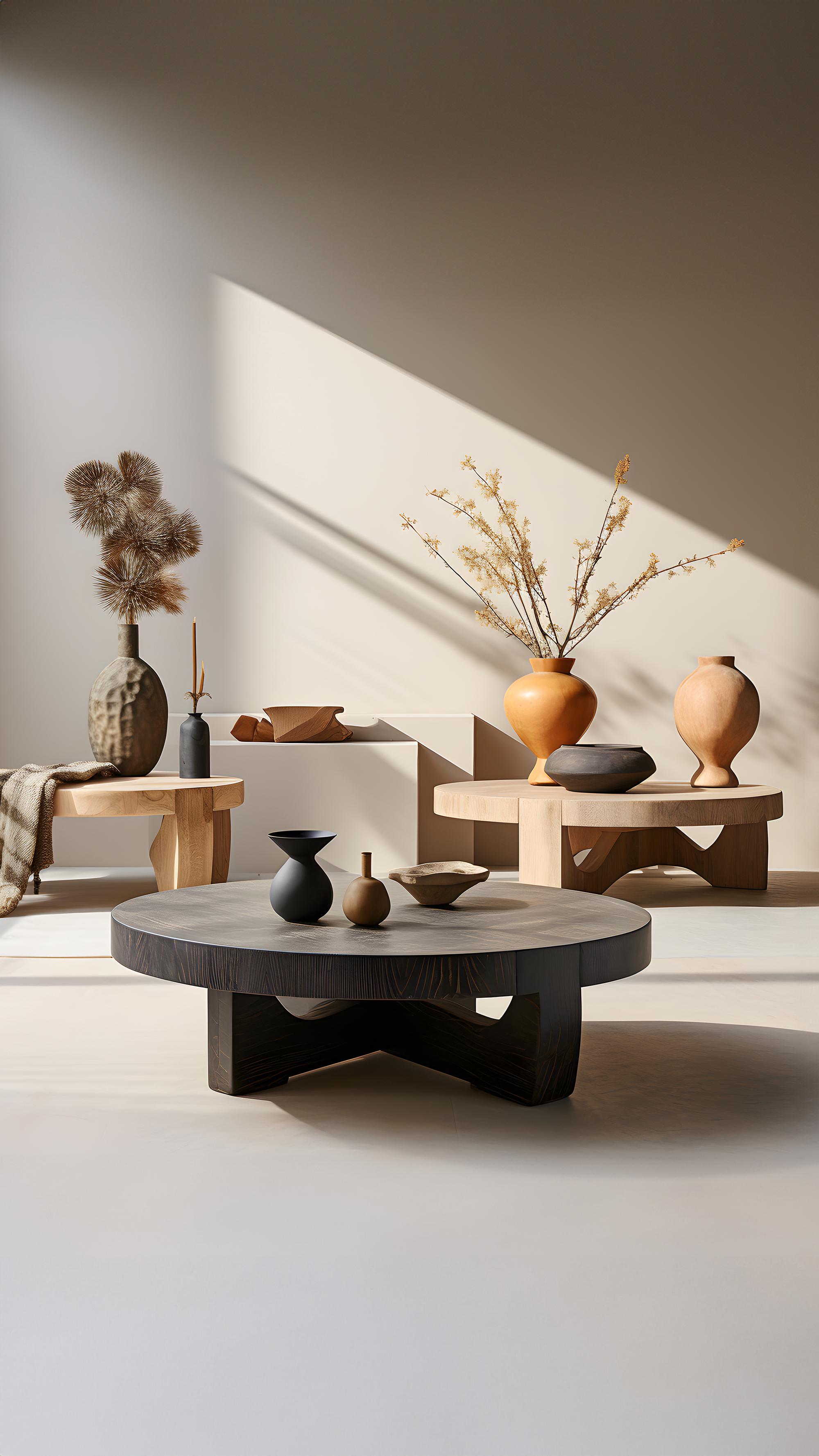 XXIe siècle et contemporain Table basse ronde à deux pieds Fundamenta 40 par NONO en vente