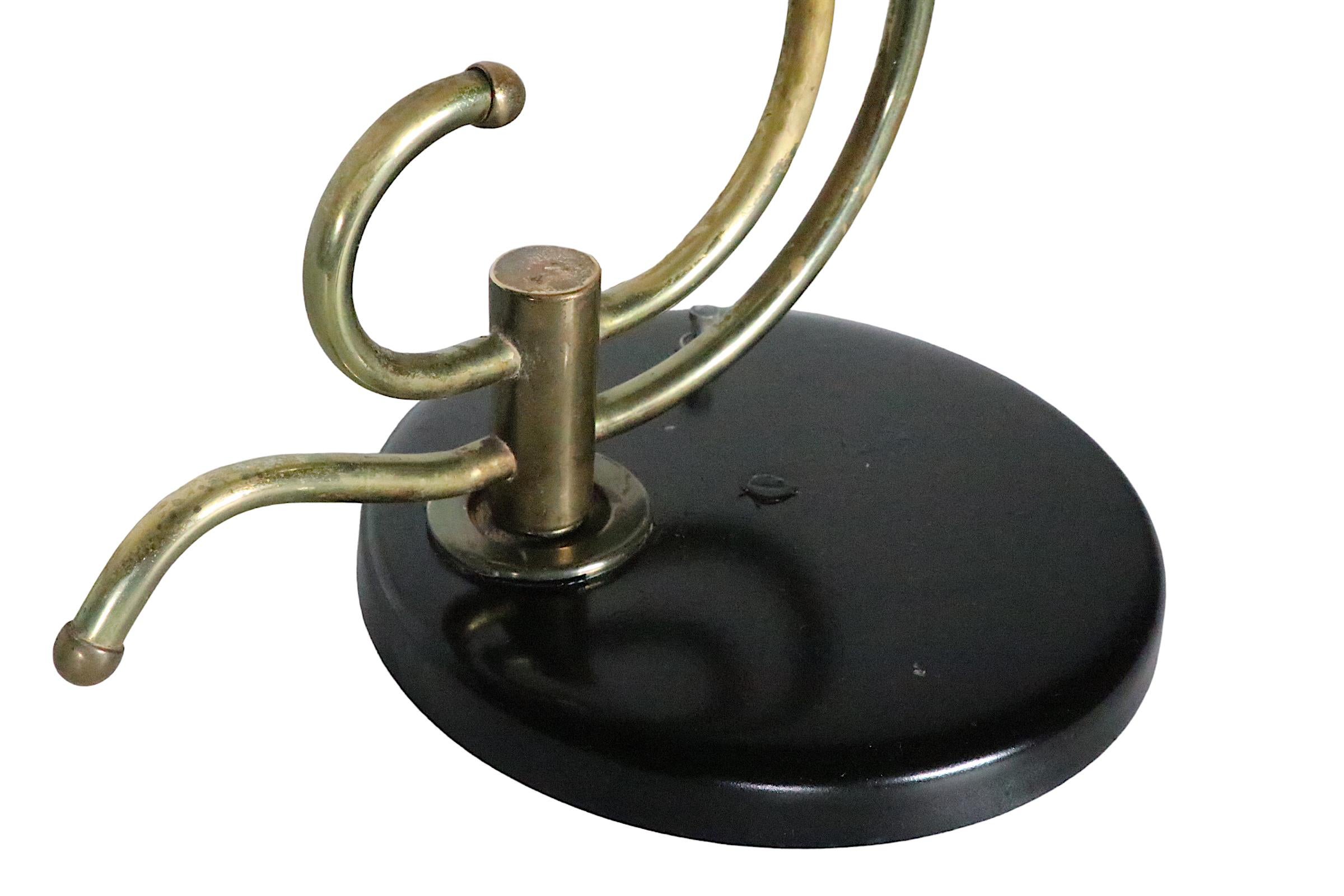 Two Light Mid Century Table Lamp by the  Majestic Lamp Co. c. 1950's 8