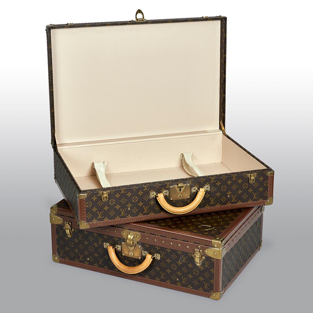 Contemporary Two Louis Vuitton Alzer Monogram Luggage Bags