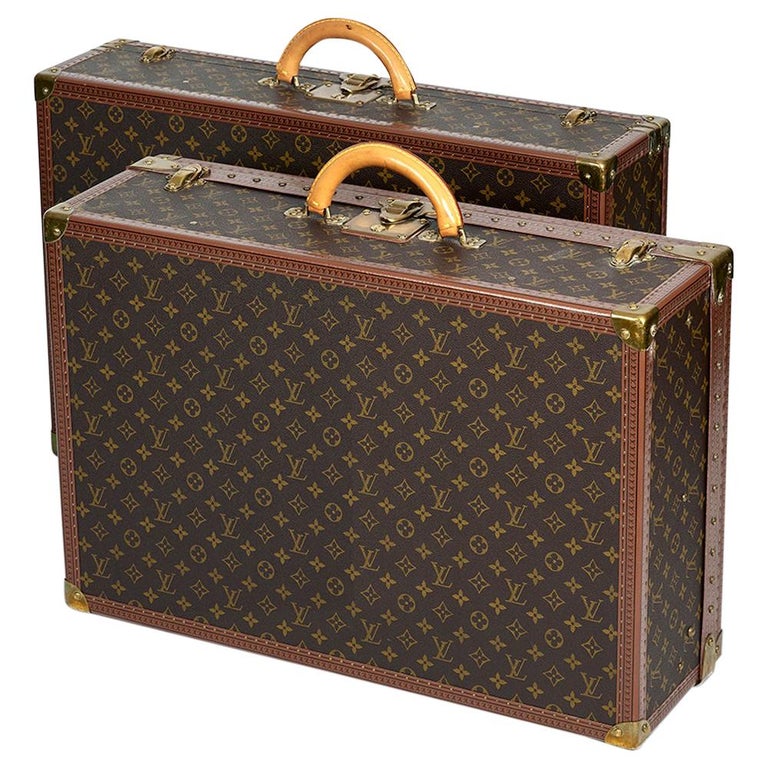 Two Louis Vuitton Alzer Monogram Luggage Bags For Sale at 1stDibs