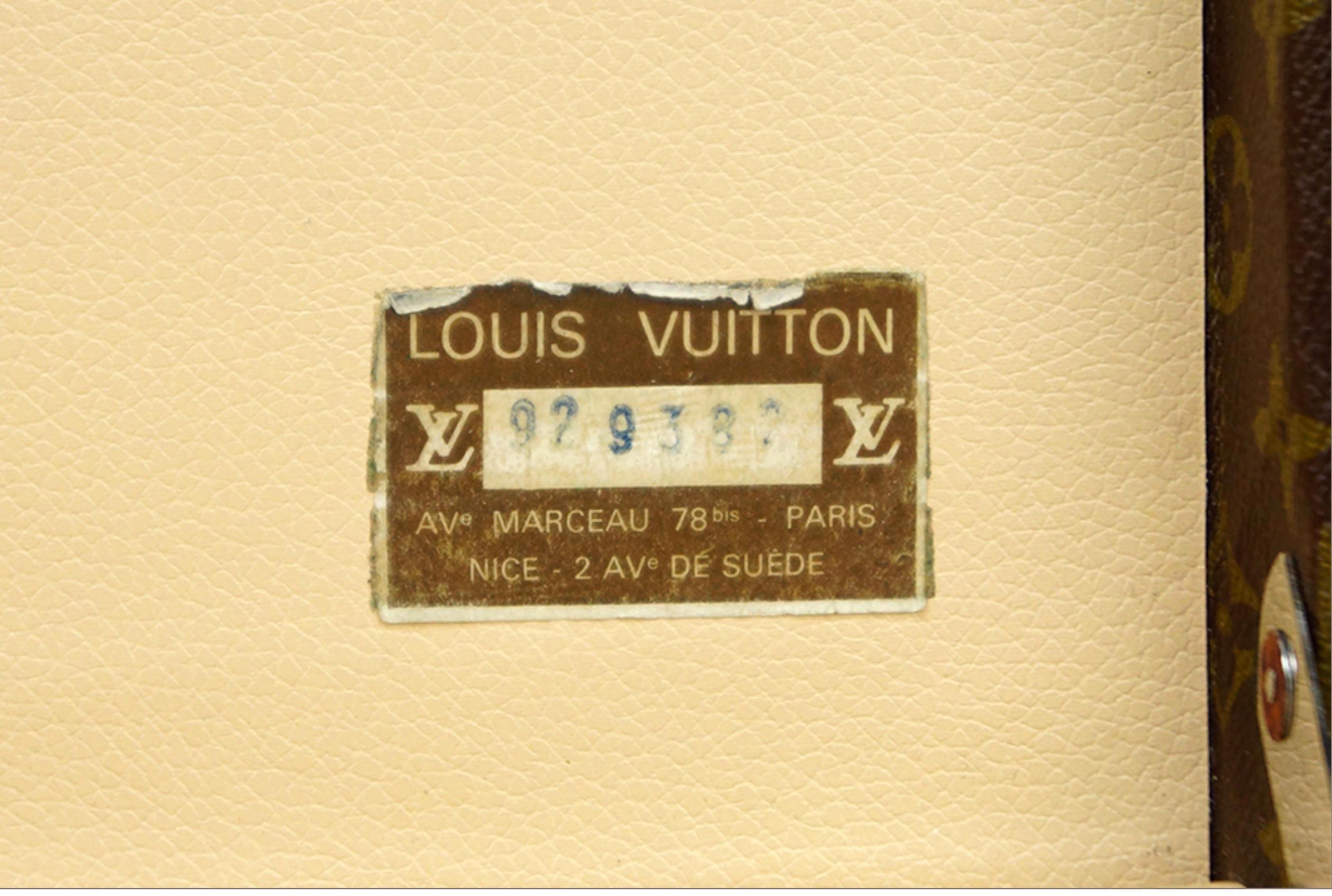 20th Century Two Louis Vuitton Suit Cases Priced Per Suit Case For Sale
