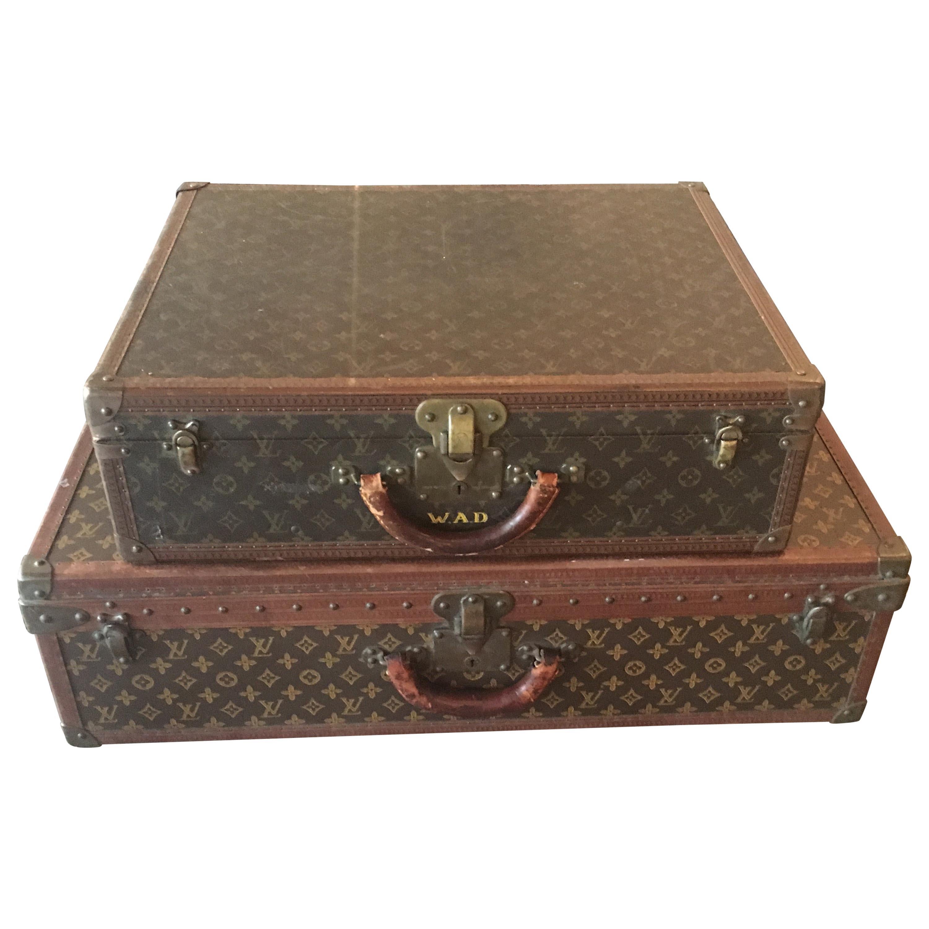 Two Louis Vuitton Suit Cases Priced Per Suit Case For Sale