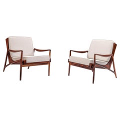 Two Lounge Chairs by Liceu de Artes e Ofícios in Jacaranda, 1950s, Brazil