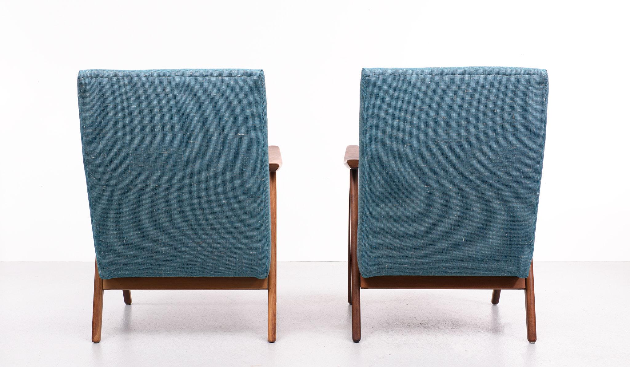 Mid-20th Century Two Lounge Chairs Louis Van Teeffelen, 1960s, Dutch 