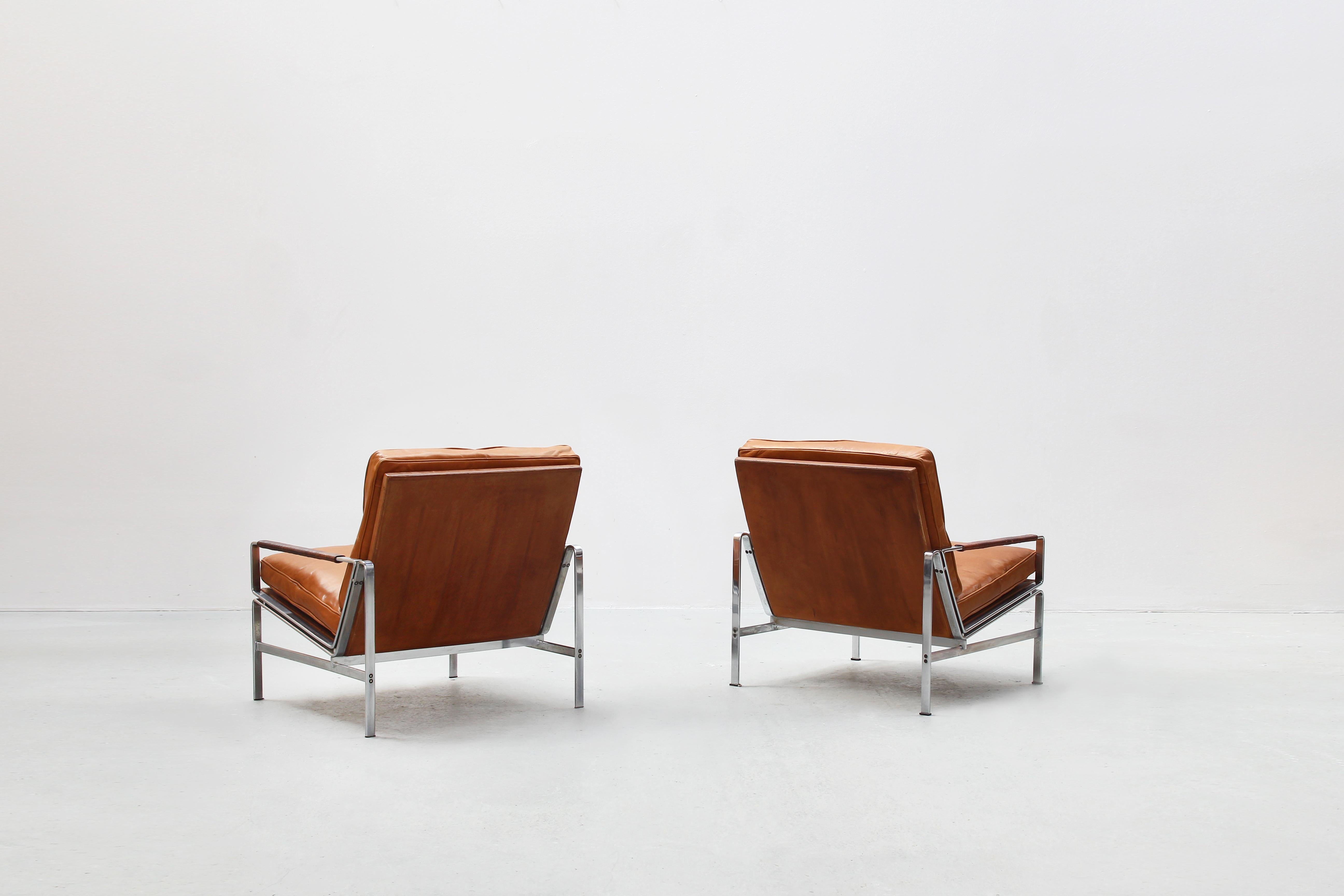 German Two Danish Lounge Chairs 6720 by Fabricius & Kastholm for Kill International