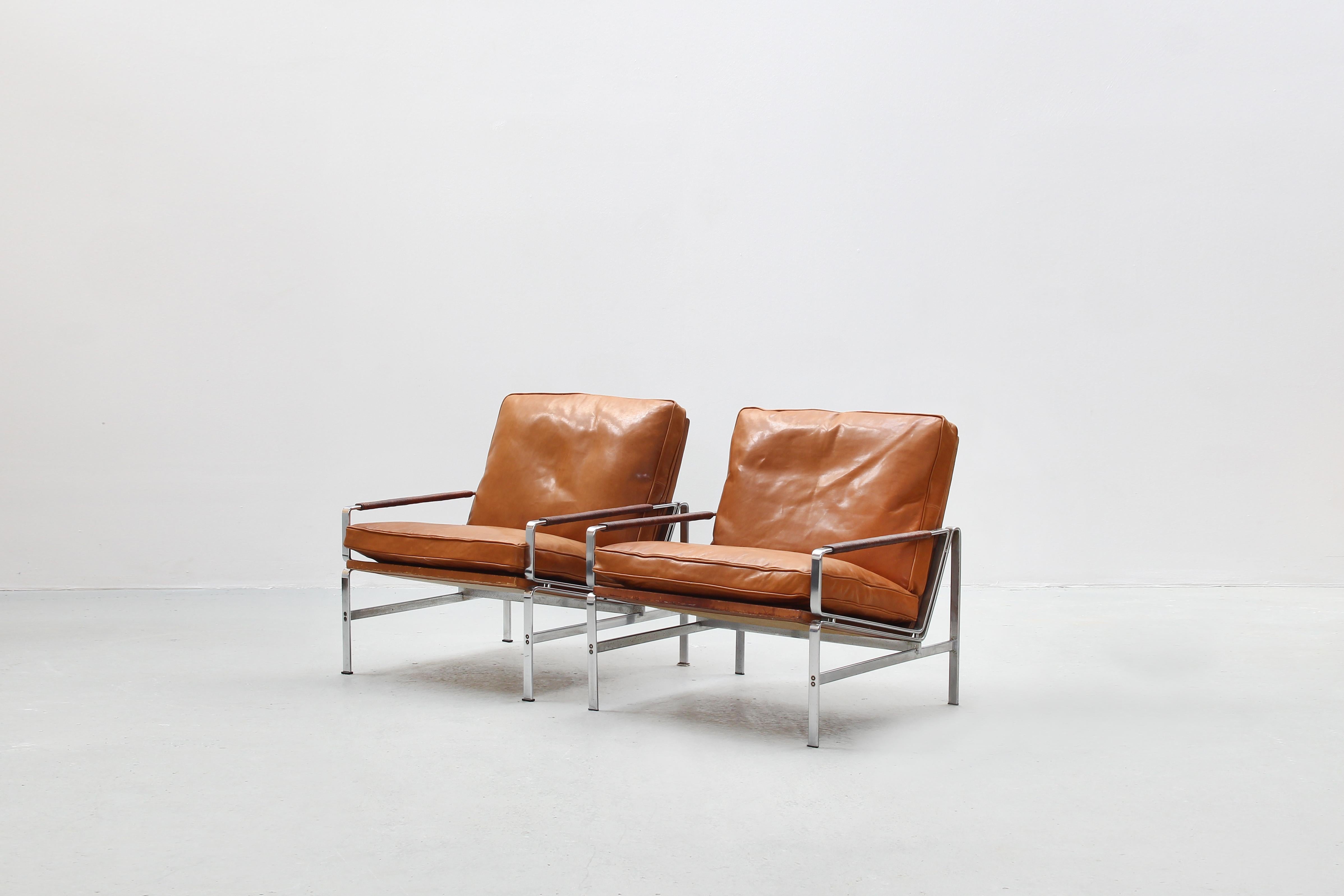 Two Danish Lounge Chairs 6720 by Fabricius & Kastholm for Kill International In Good Condition In Berlin, DE