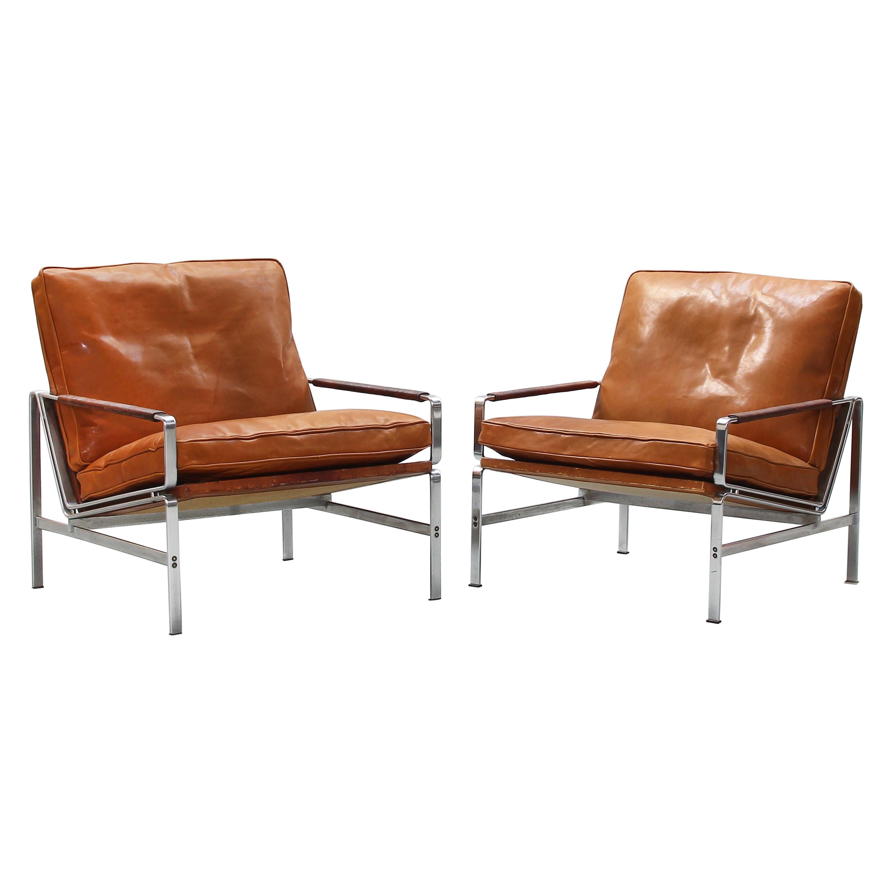 Two Danish Lounge Chairs 6720 by Fabricius & Kastholm for Kill International