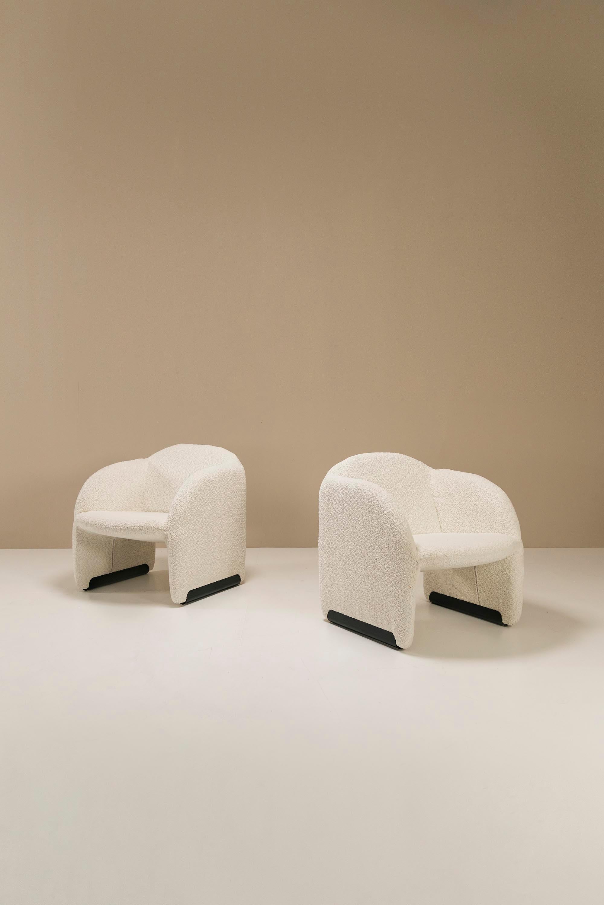 Dutch Two Lounge Chairs, Model 'Ben', by Pierre Paulin for Artifort, Netherlands 1990s