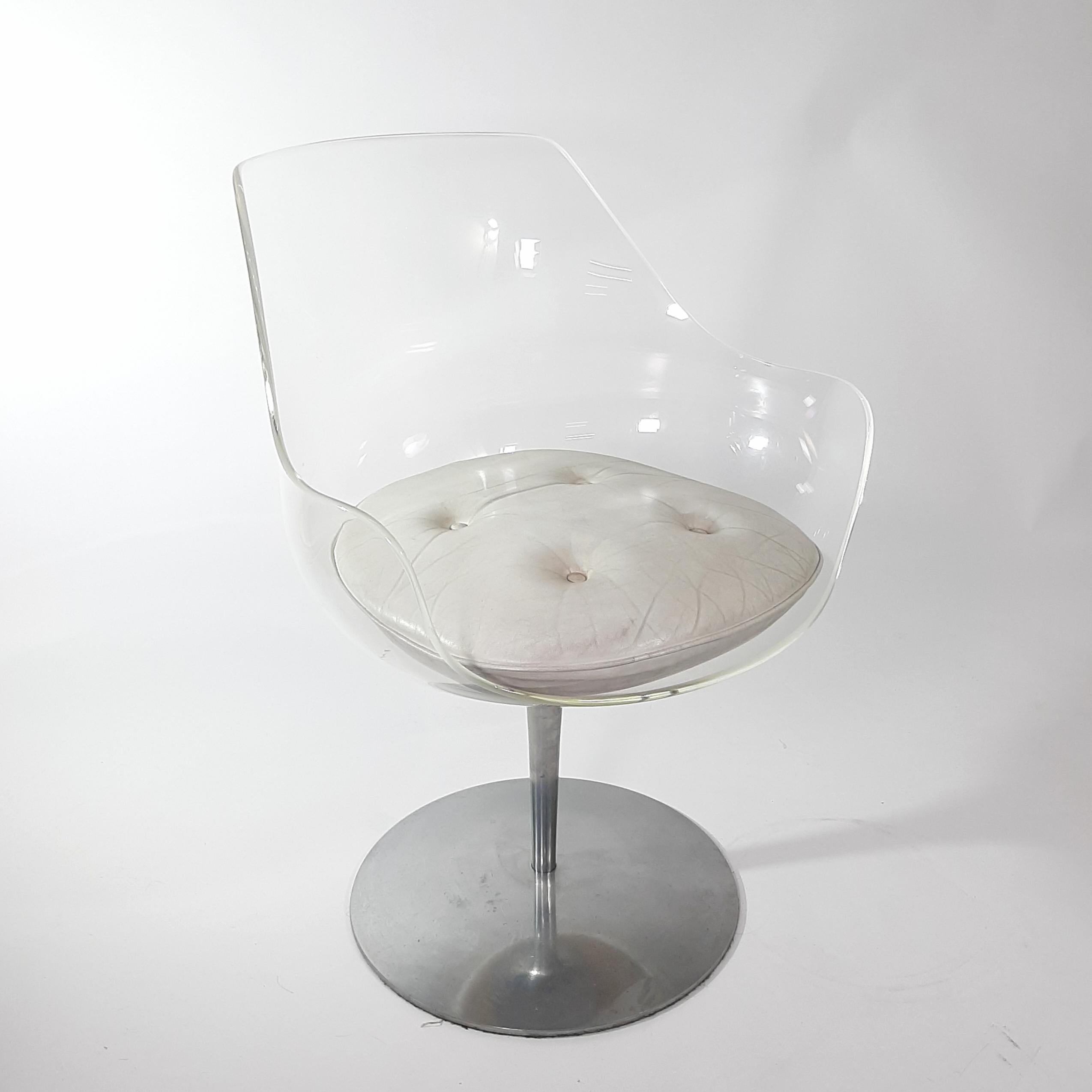 two lucite Champagner chairs designed by Erwine & Estelle Laverne, ca. 1960 For Sale 3