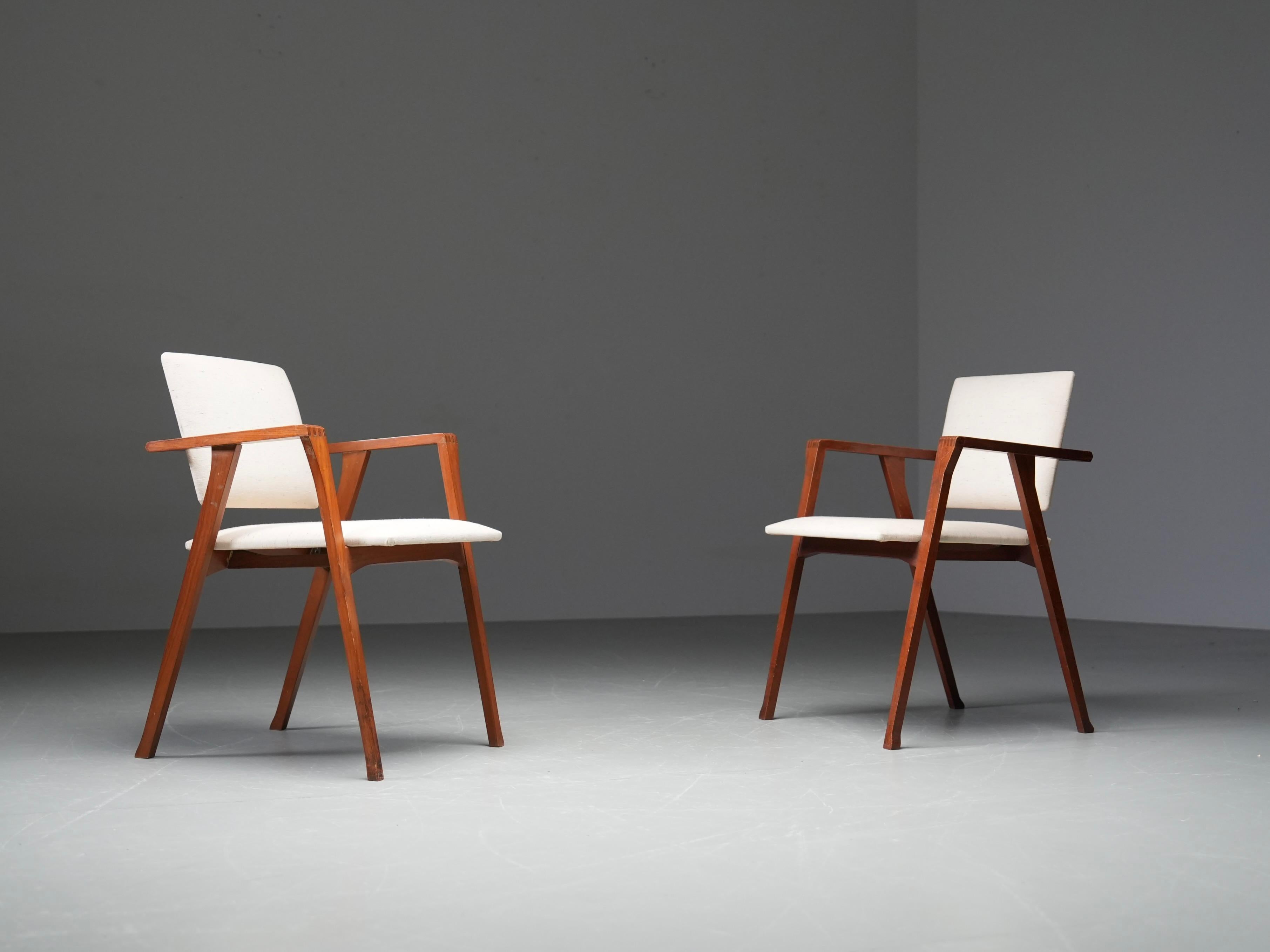 Franco Albini, Pair of Luisa Chairs, Italy, 1949

Designed by Franco Albini in 1949 and originally produced by Poggi, the Luisa Chair is one of the most iconic works of Italian postwar design. It was awarded the Compasso d’Oro in 1955 and is now