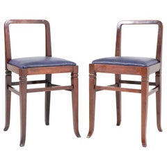 Two Mahogany Art Deco Shop Chairs by Royal H.P. Mutters & Zoon, 1920s
