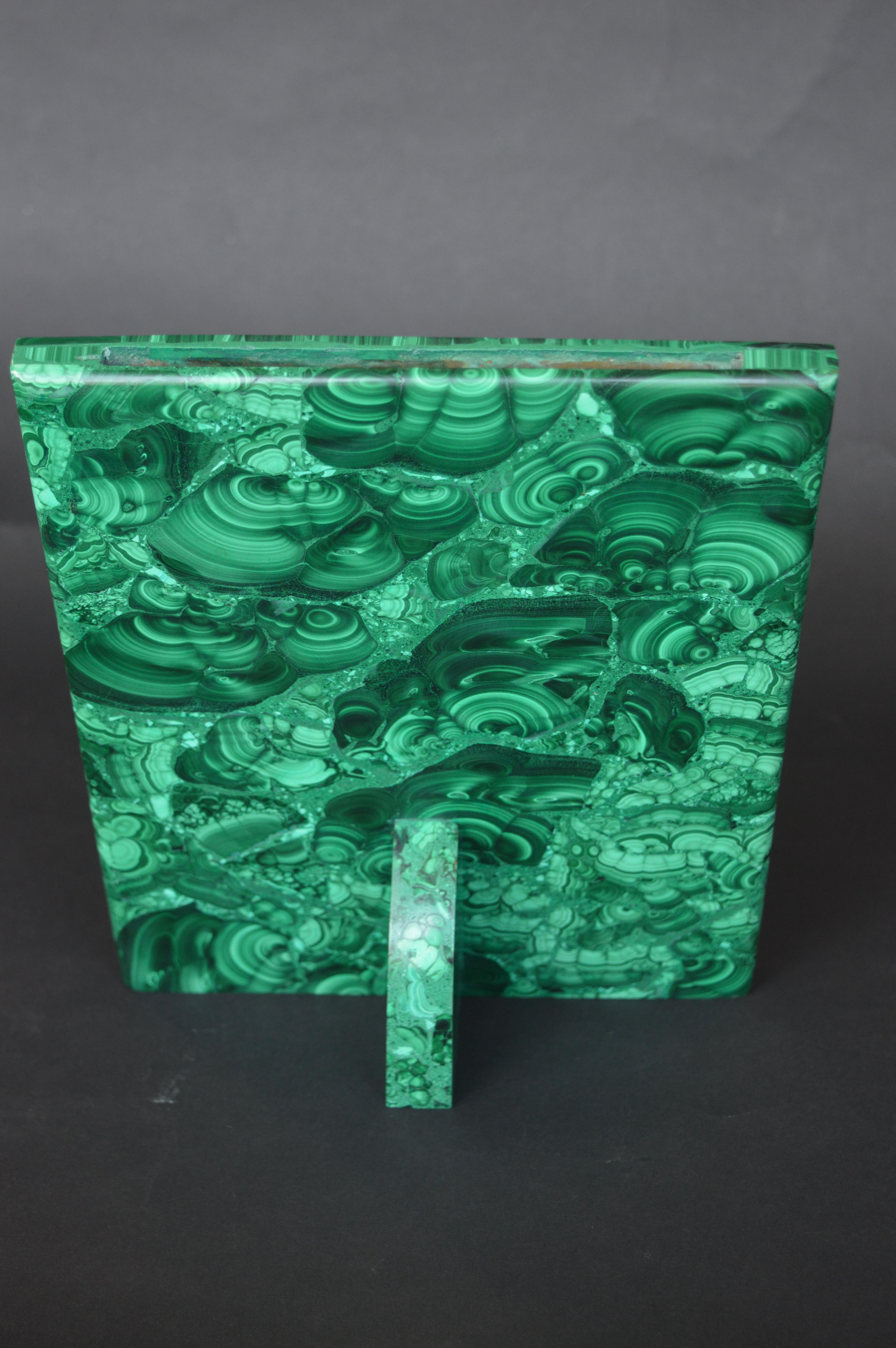 Two Malachite Picture Frames For Sale 3