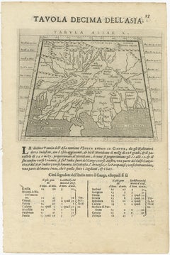 Two Maps of Asia on One Sheet, India, Bangladesh and Malaysia & Burma etc., 1617