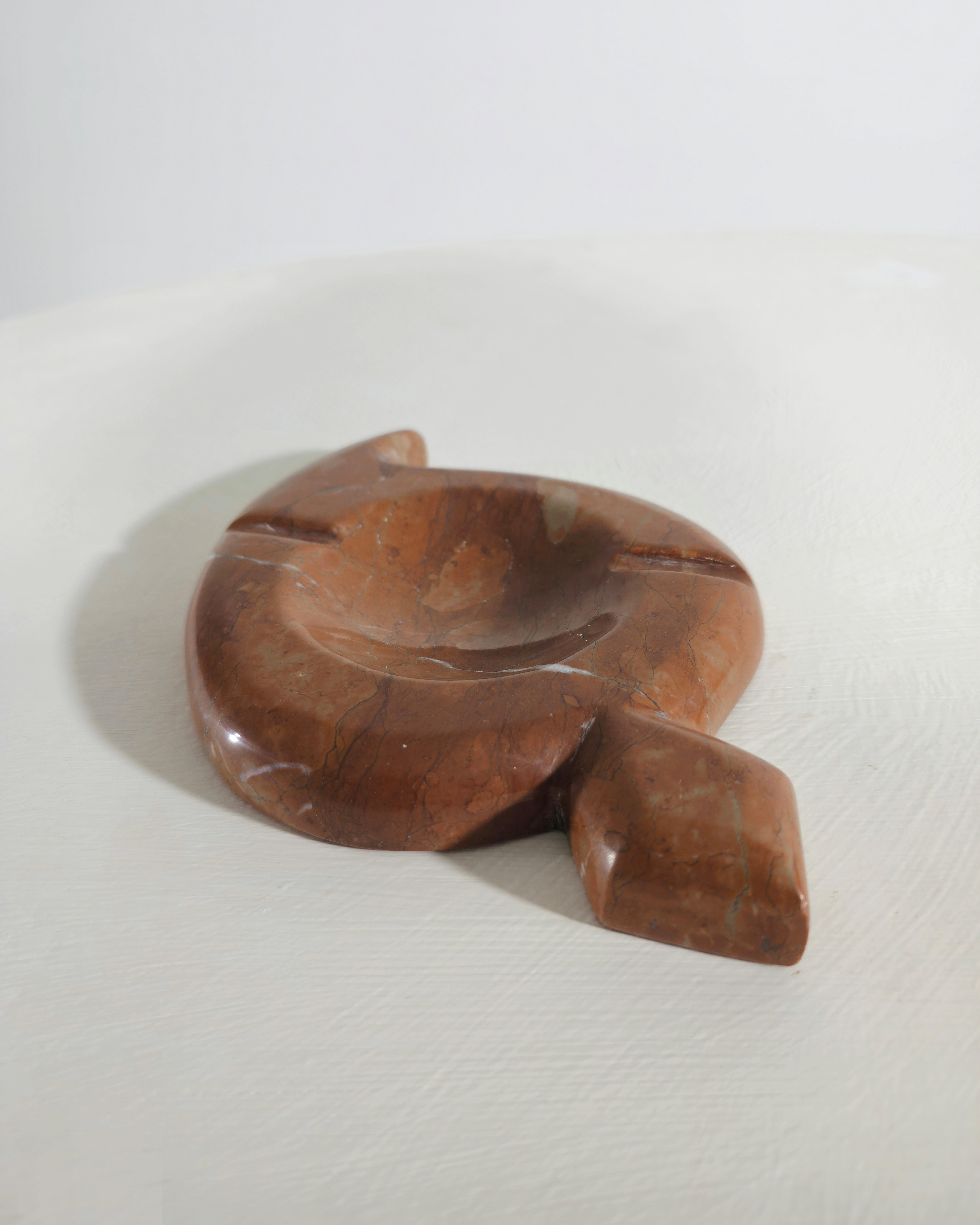 20th Century Two marble ashtrays Italy 70s Mid-Century Modern For Sale