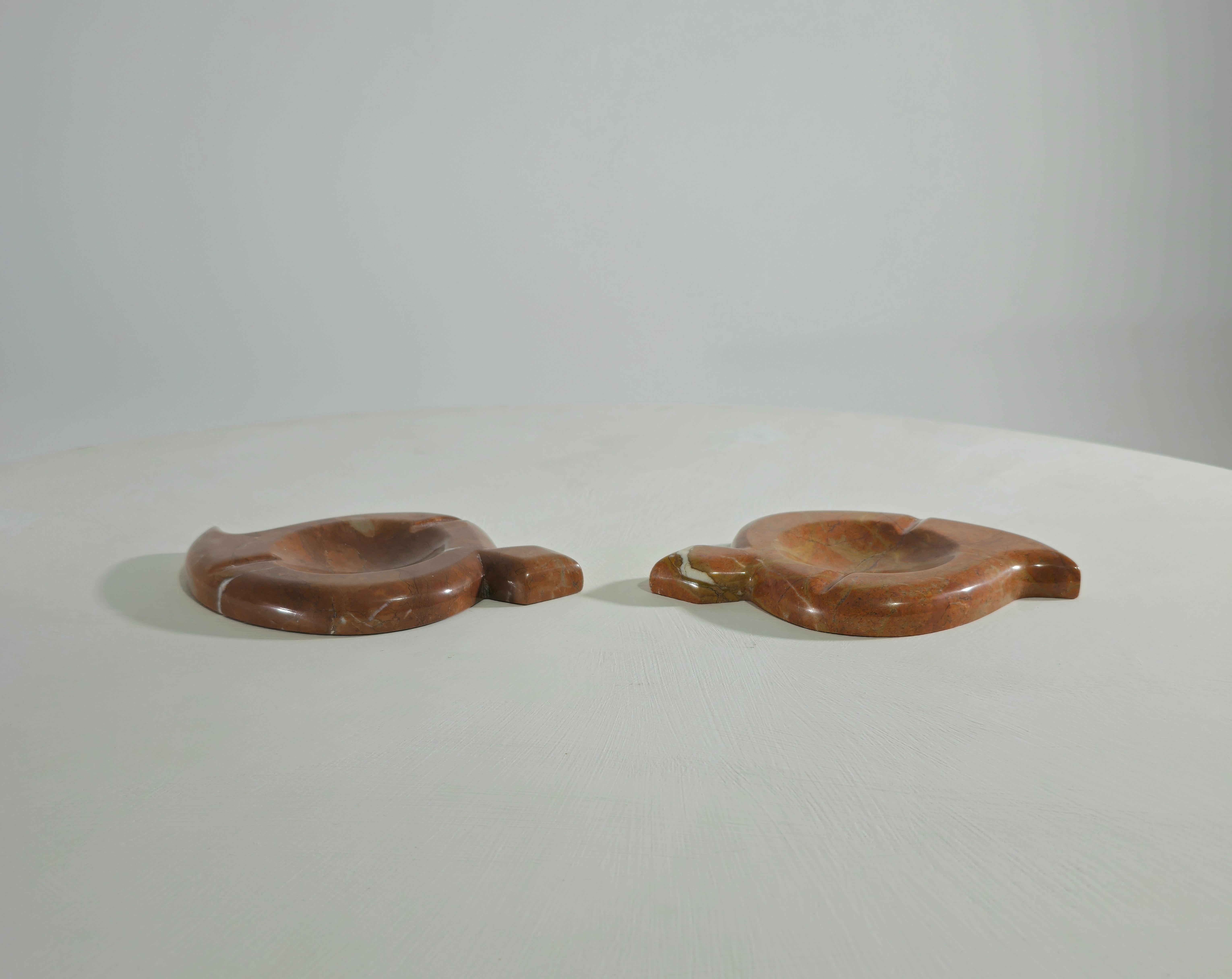 Two marble ashtrays Italy 70s Mid-Century Modern For Sale 1