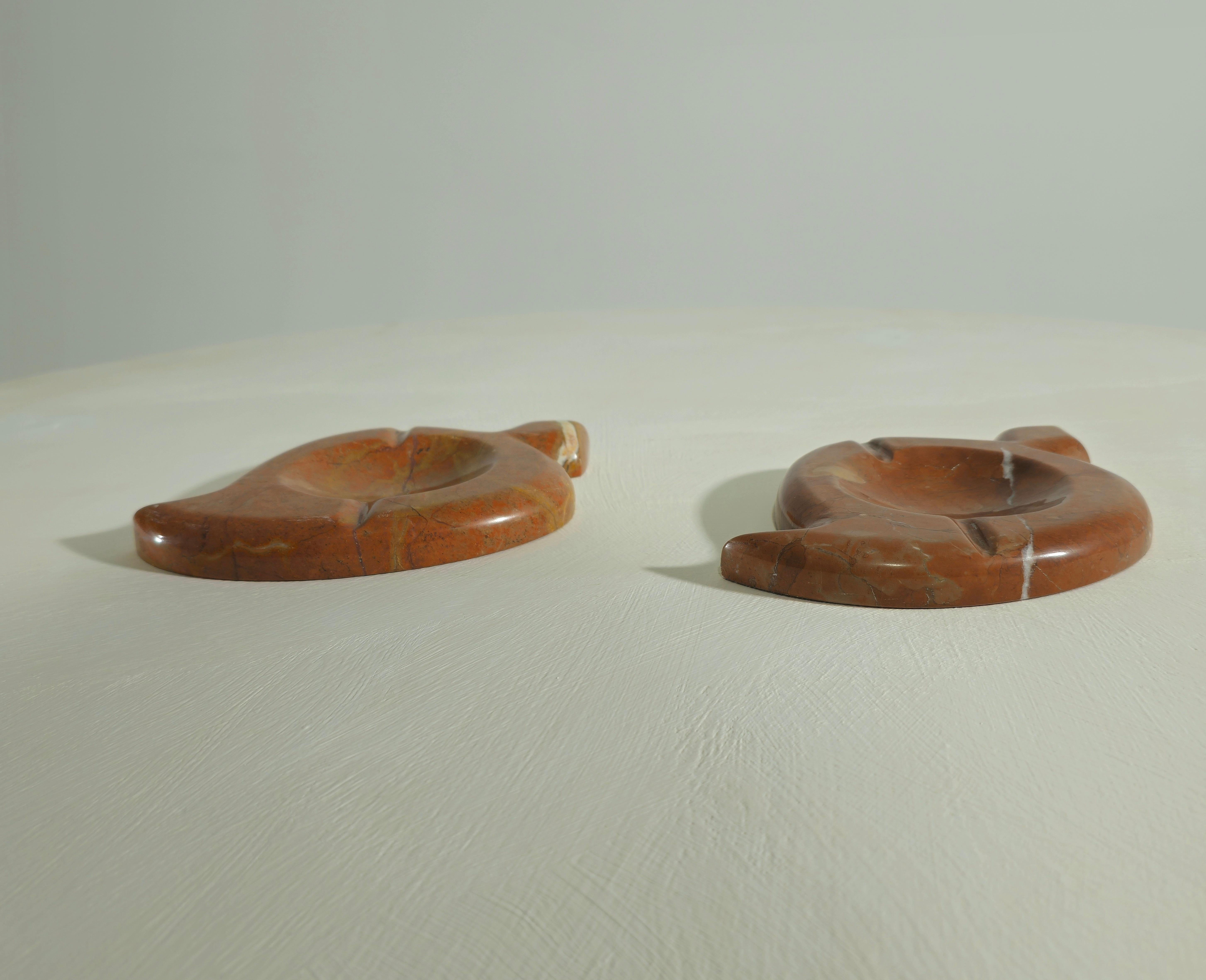 Two marble ashtrays Italy 70s Mid-Century Modern For Sale 3
