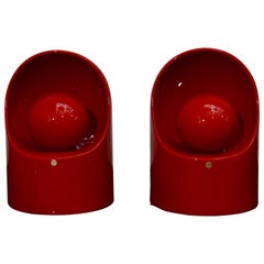Due lampade da tavolo di Marcello Cuneo in ceramica