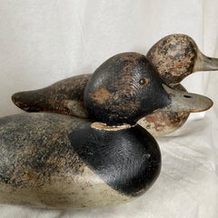 Two Mason Broadbill Duck Decoys