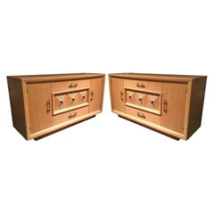 Two Matching French Art Deco Credenzas or Sideboards Attributed to Maxime Old