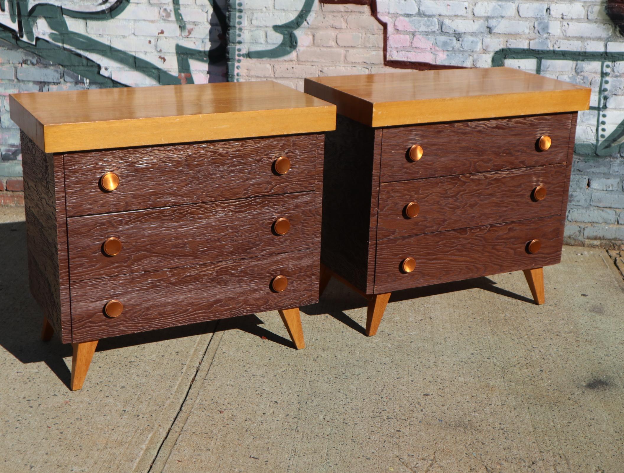 Two Matching Rare Paul Frankl Dressers or Nightstands In Good Condition In Brooklyn, NY