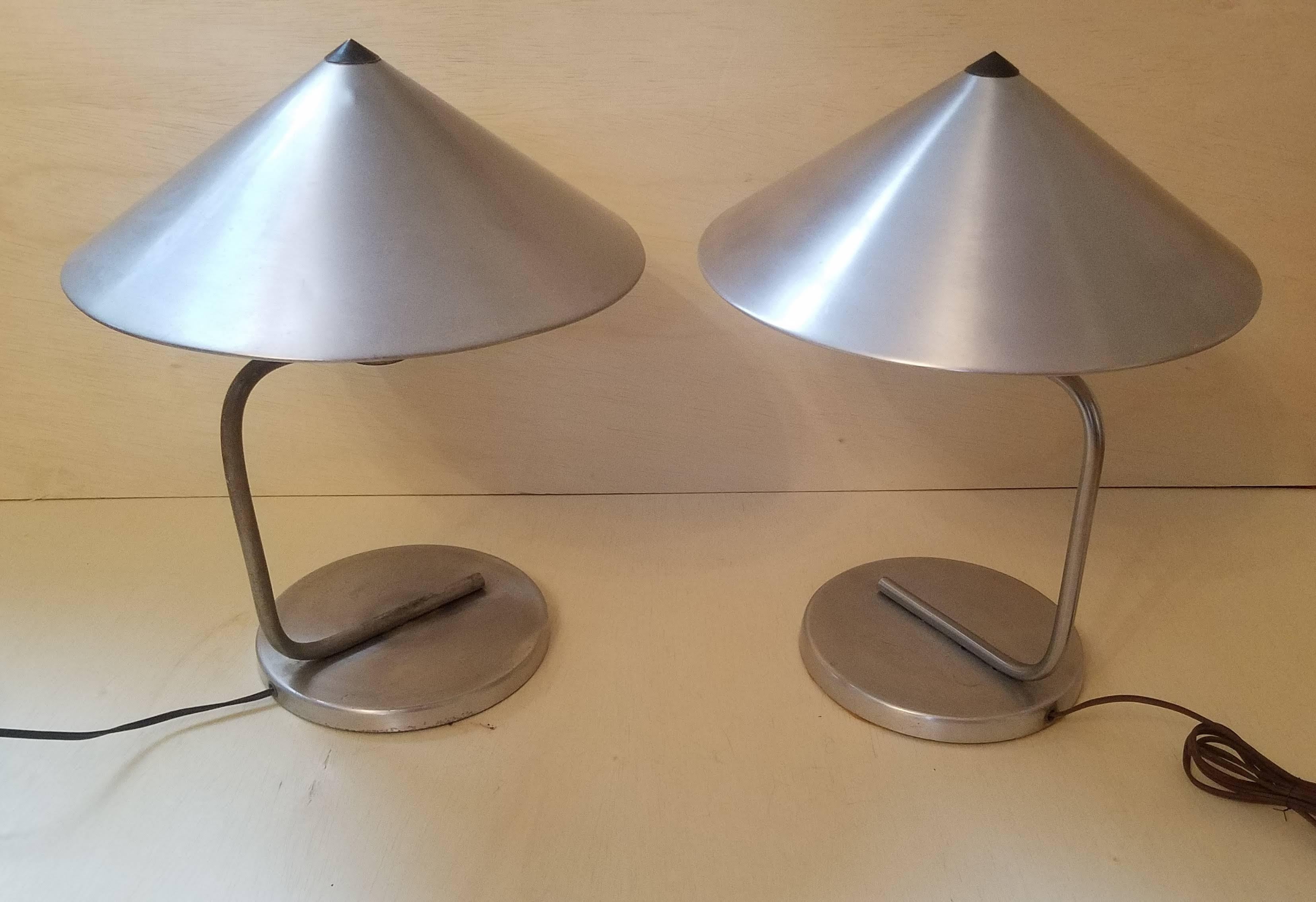 Two Matching Walter Von Nessen Table Lamps, c. 1938 For Sale 9