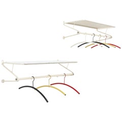 Two Mathieu Matégot Wall Coatrack