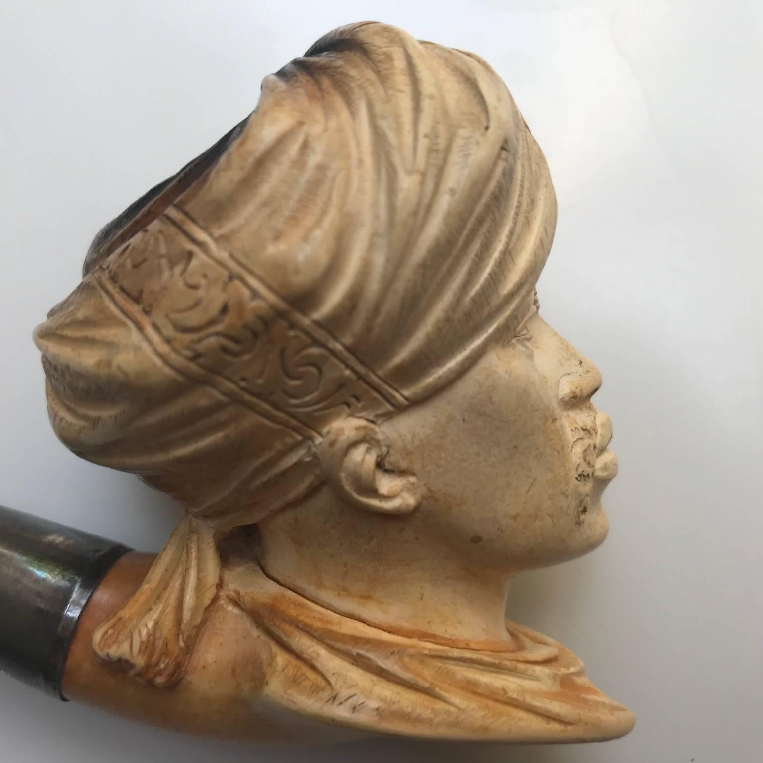 Two Meerschaum Pipes, Arab Man and Man with Turban 6