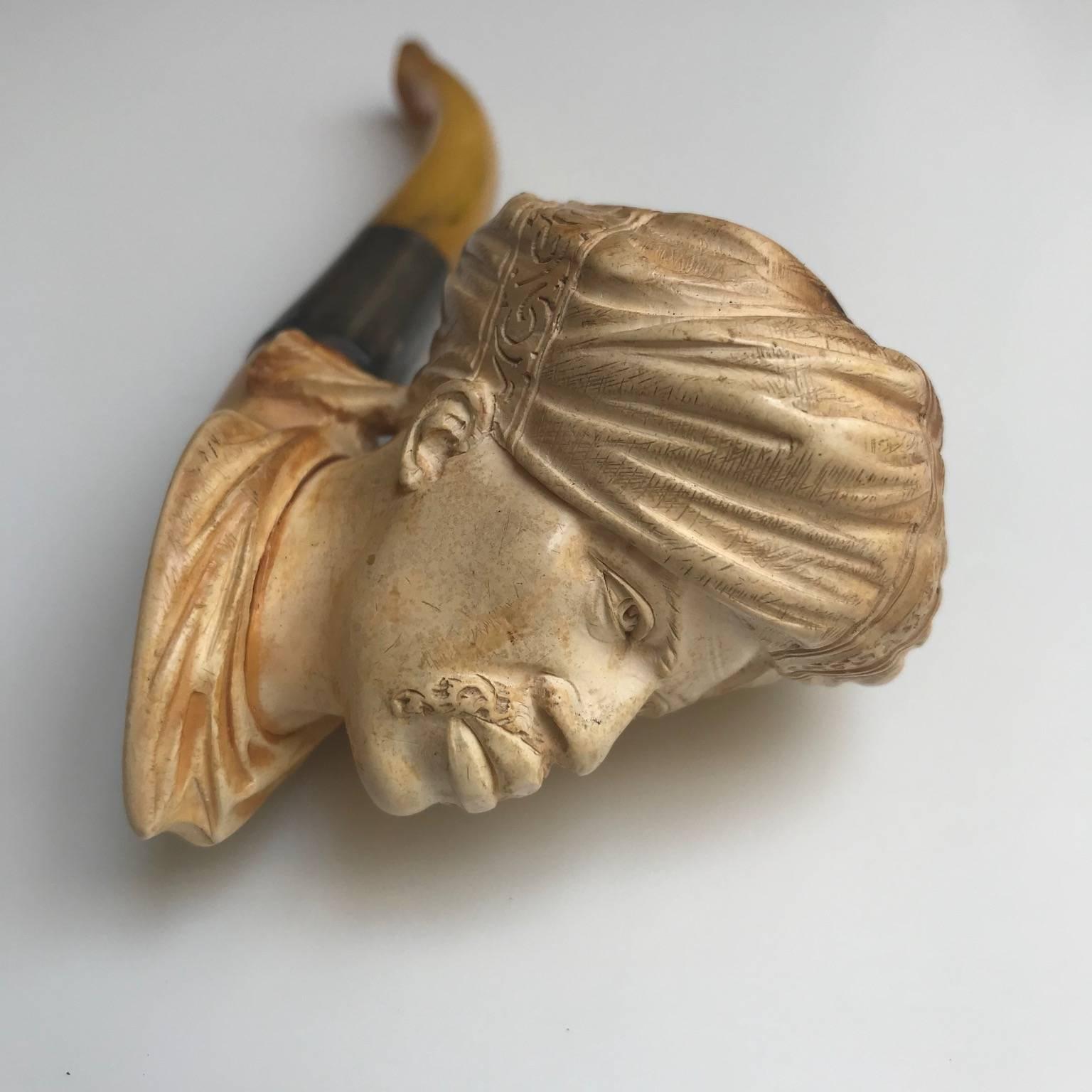 Two Meerschaum Pipes, Arab Man and Man with Turban 7