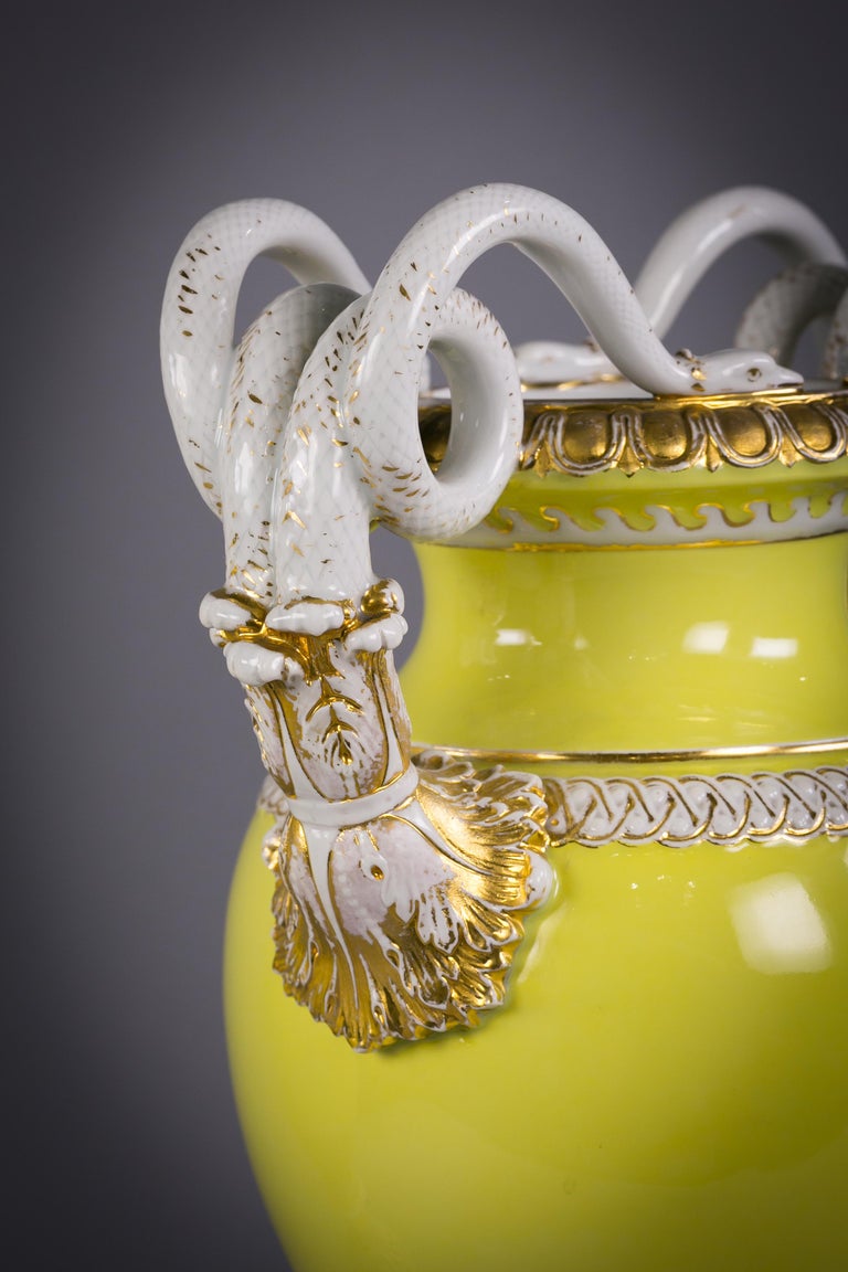 Two Meissen Porcelain Two Handled Vases, circa 1890 For Sale at 1stDibs