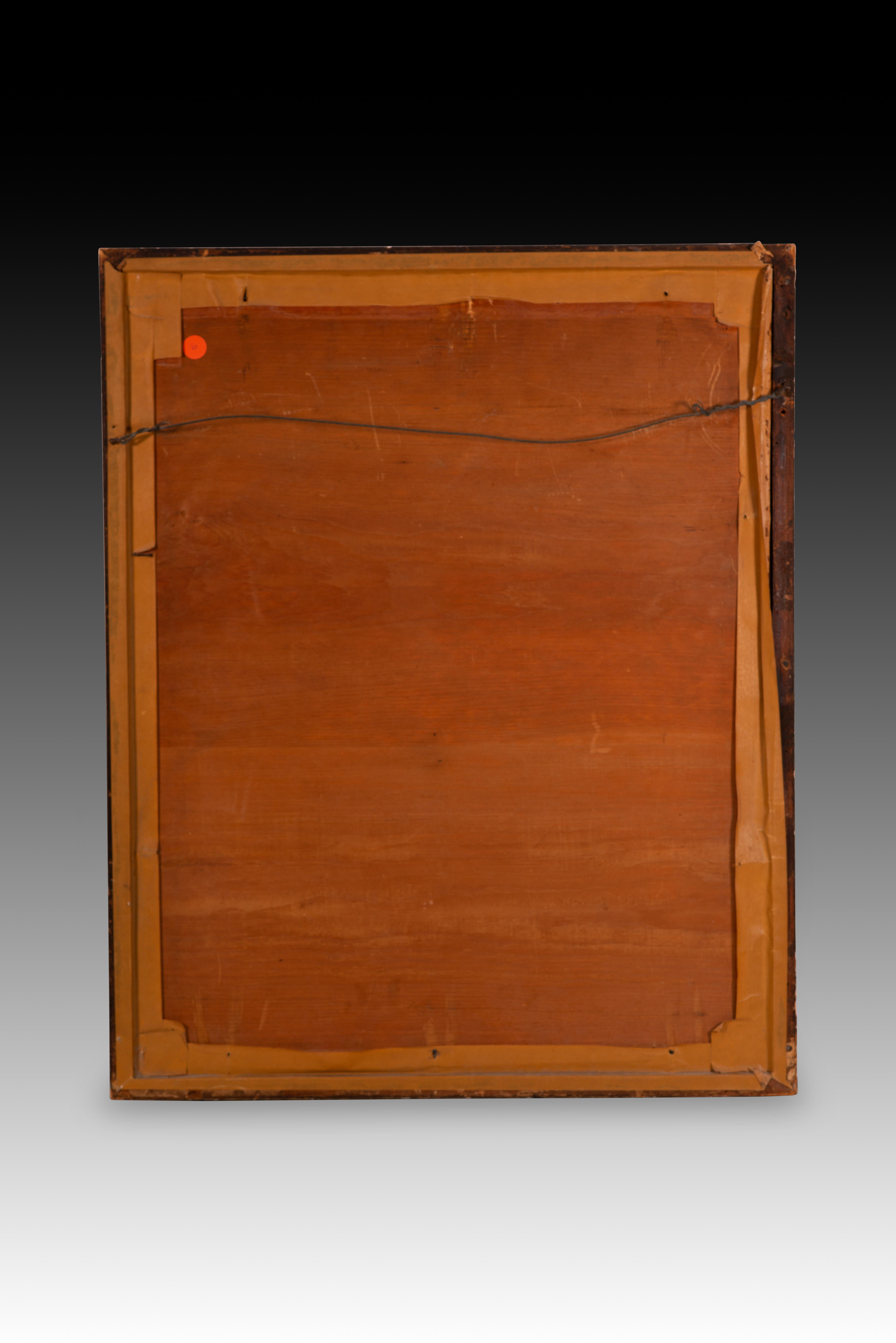 Deux hommes sur un banc. Aquarelle. JIMÉNEZ ARANDA, Luis. Rome, Italie, 1879. Bon état - En vente à Madrid, ES