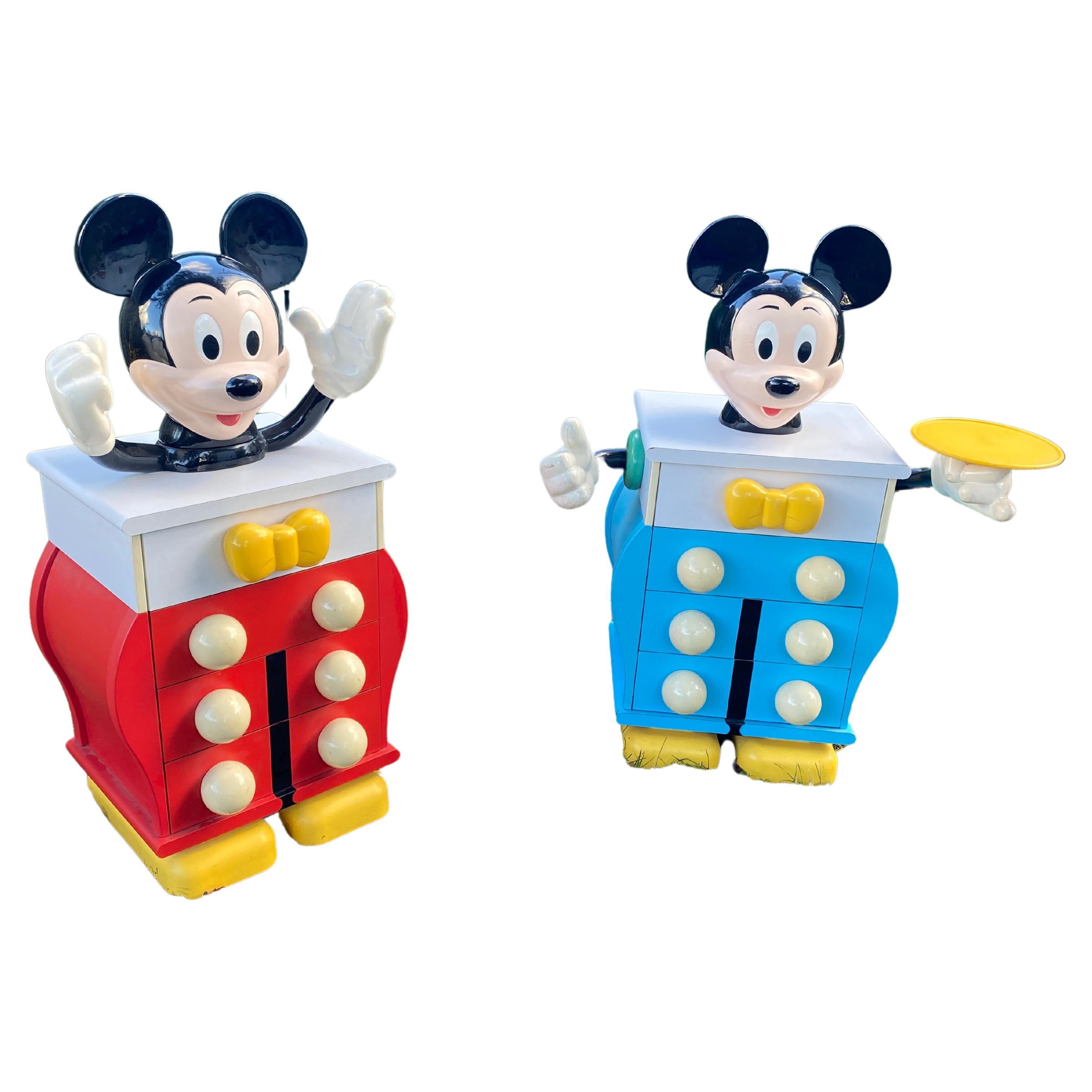 Two  Mickey Mouse Chest of Drawers by Pierre Colleu for Disney by Starform For Sale