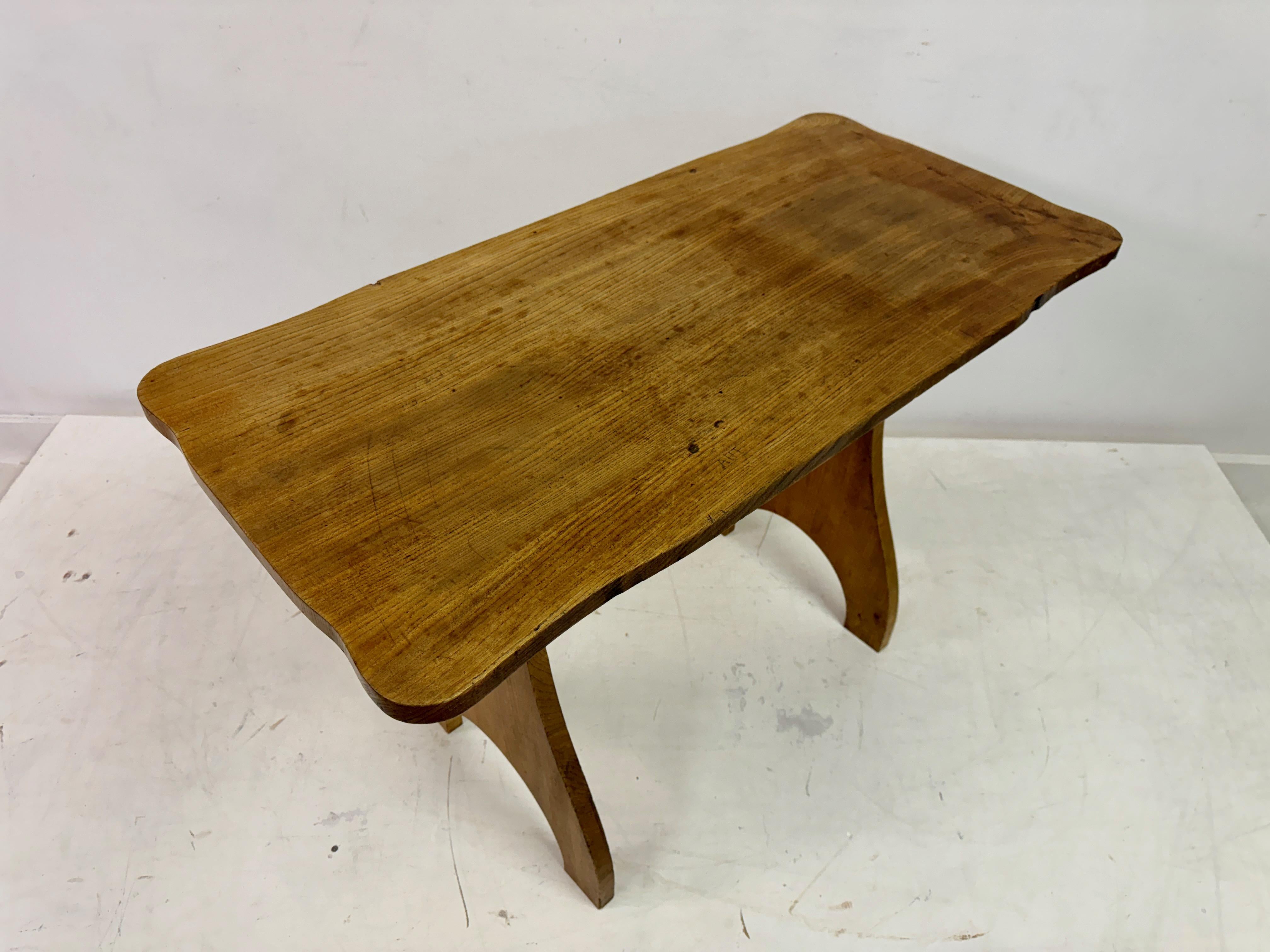 Two Mid-Century Elm Arts and Crafts Style Tables or Desks For Sale 8
