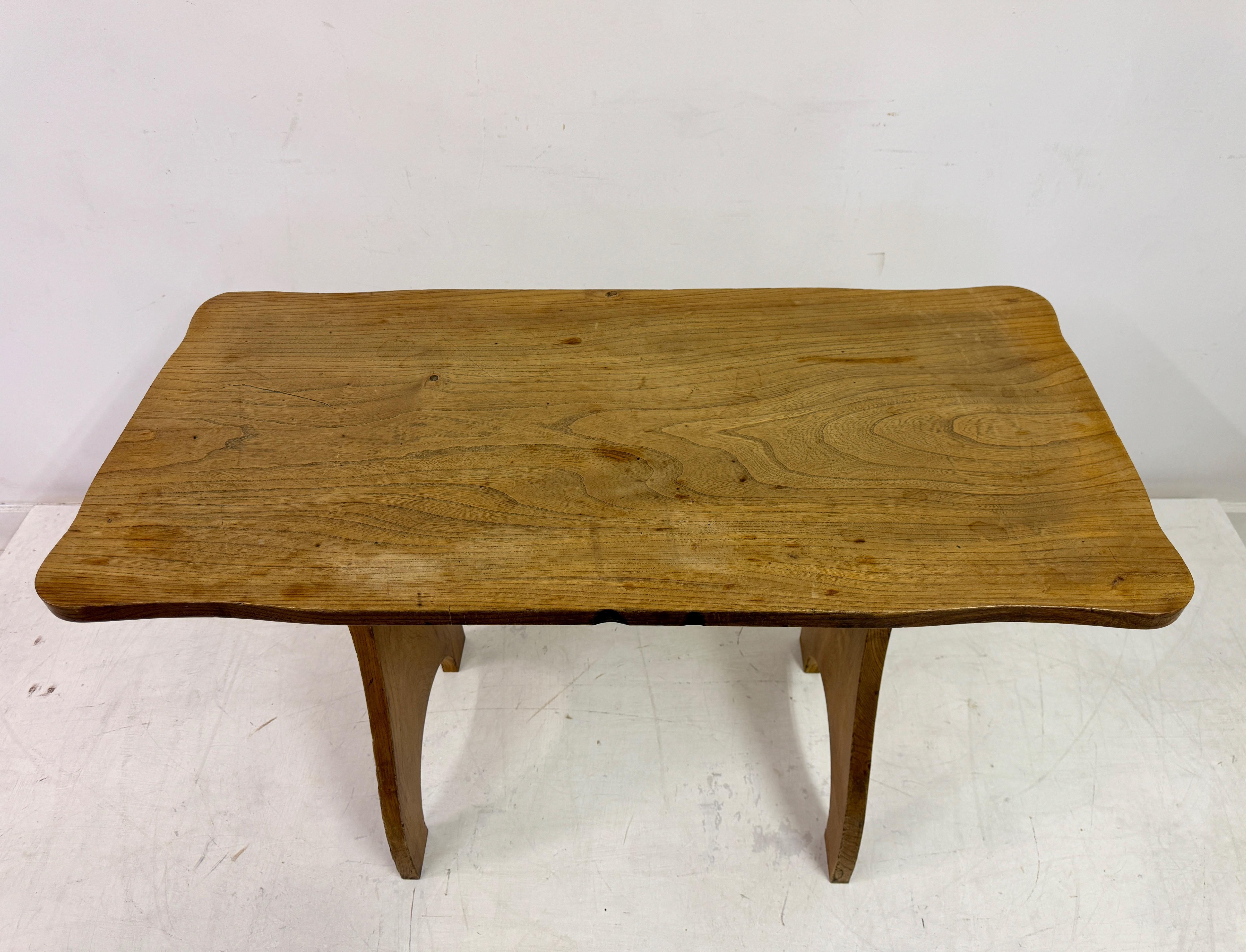 British Two Mid-Century Elm Arts and Crafts Style Tables or Desks For Sale