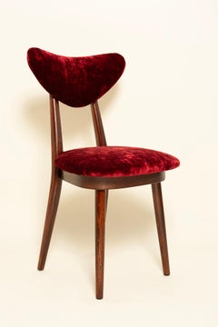 Zwei „Heart Chairs“ aus der Mitte des Jahrhunderts aus weichem FR-Samt von Dedar, Europa, 1960er Jahre