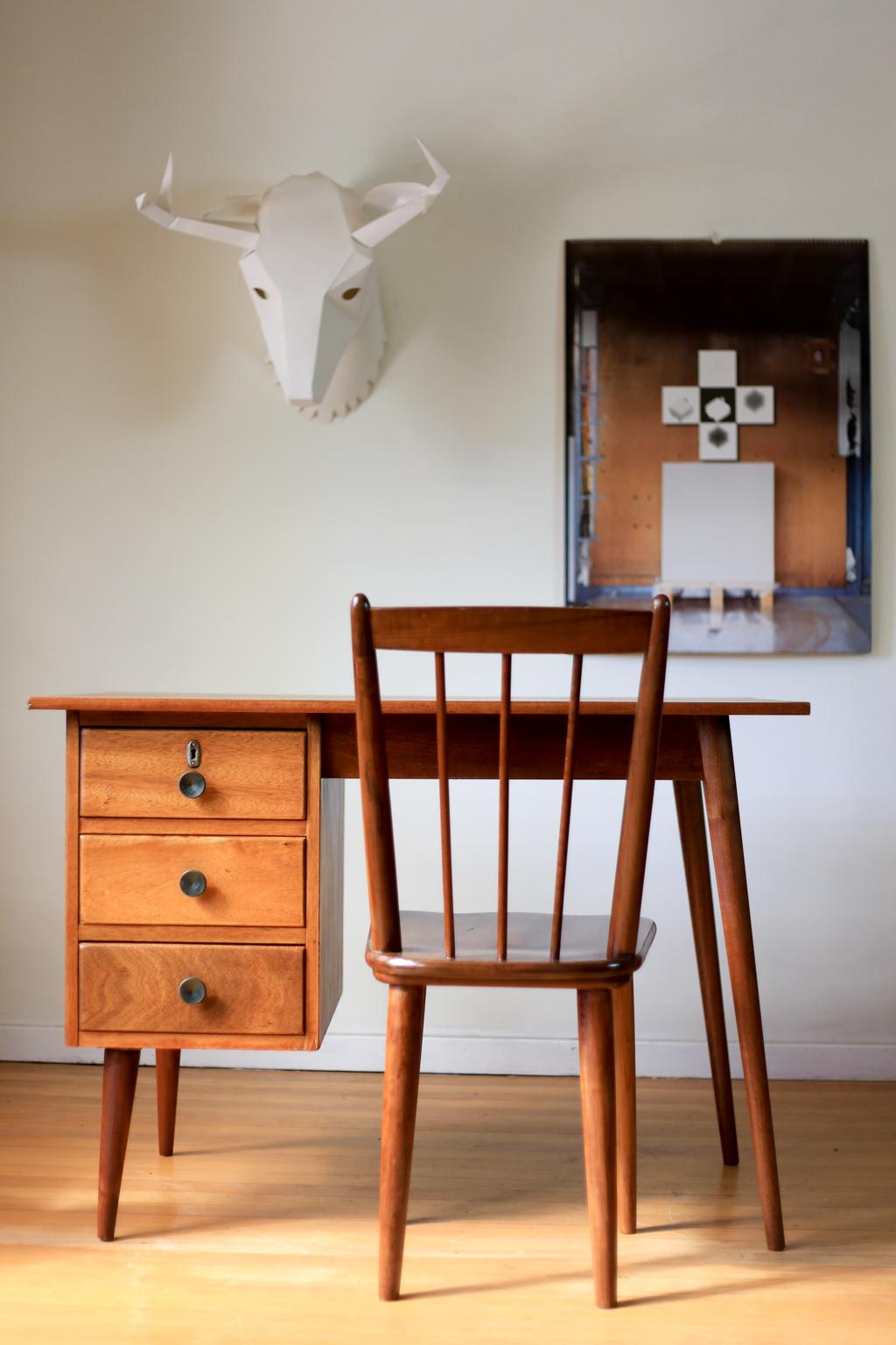 Two Mid Century 'Karin' Dining Chairs by E.E. Meyer for Binnehuis, South Africa For Sale 3