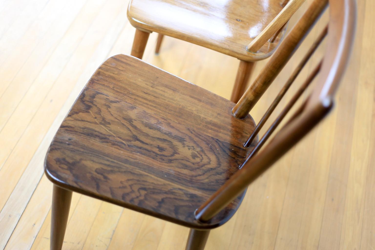 Two Mid Century 'Karin' Dining Chairs by E.E. Meyer for Binnehuis, South Africa For Sale 5