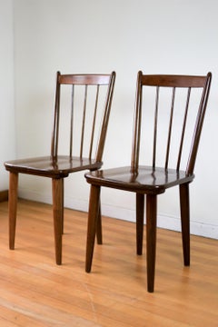 Two Mid Century 'Karin' Dining Chairs by E.E. Meyer for Binnehuis, South Africa