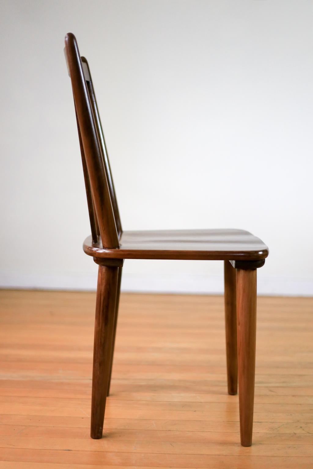 Scandinavian Modern Two Mid Century 'Karin' Dining Chairs by E.E. Meyer for Binnehuis, South Africa For Sale